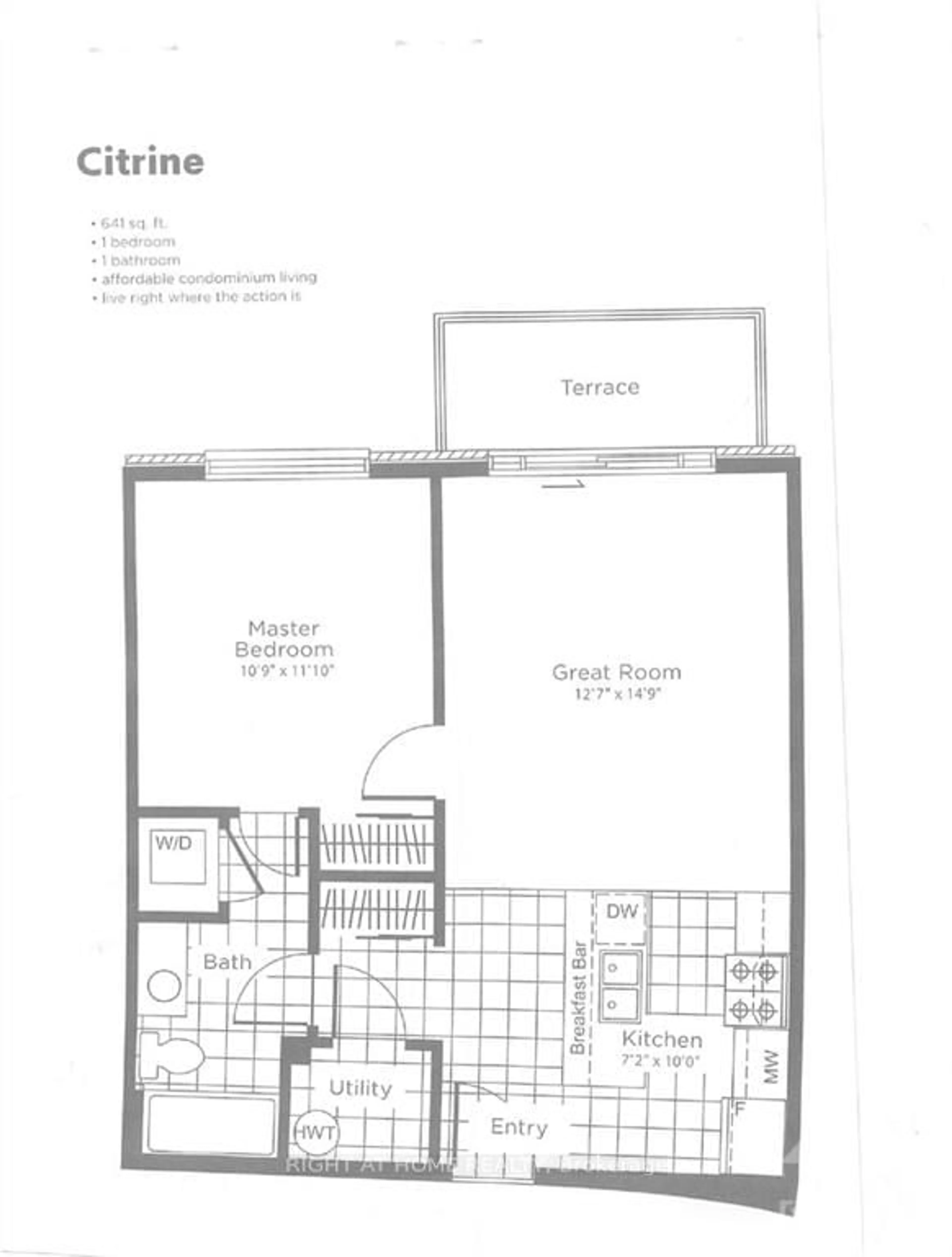 Floor plan for 100 MONTBLANC #403, Orleans - Convent Glen and Area Ontario K1C 0B3