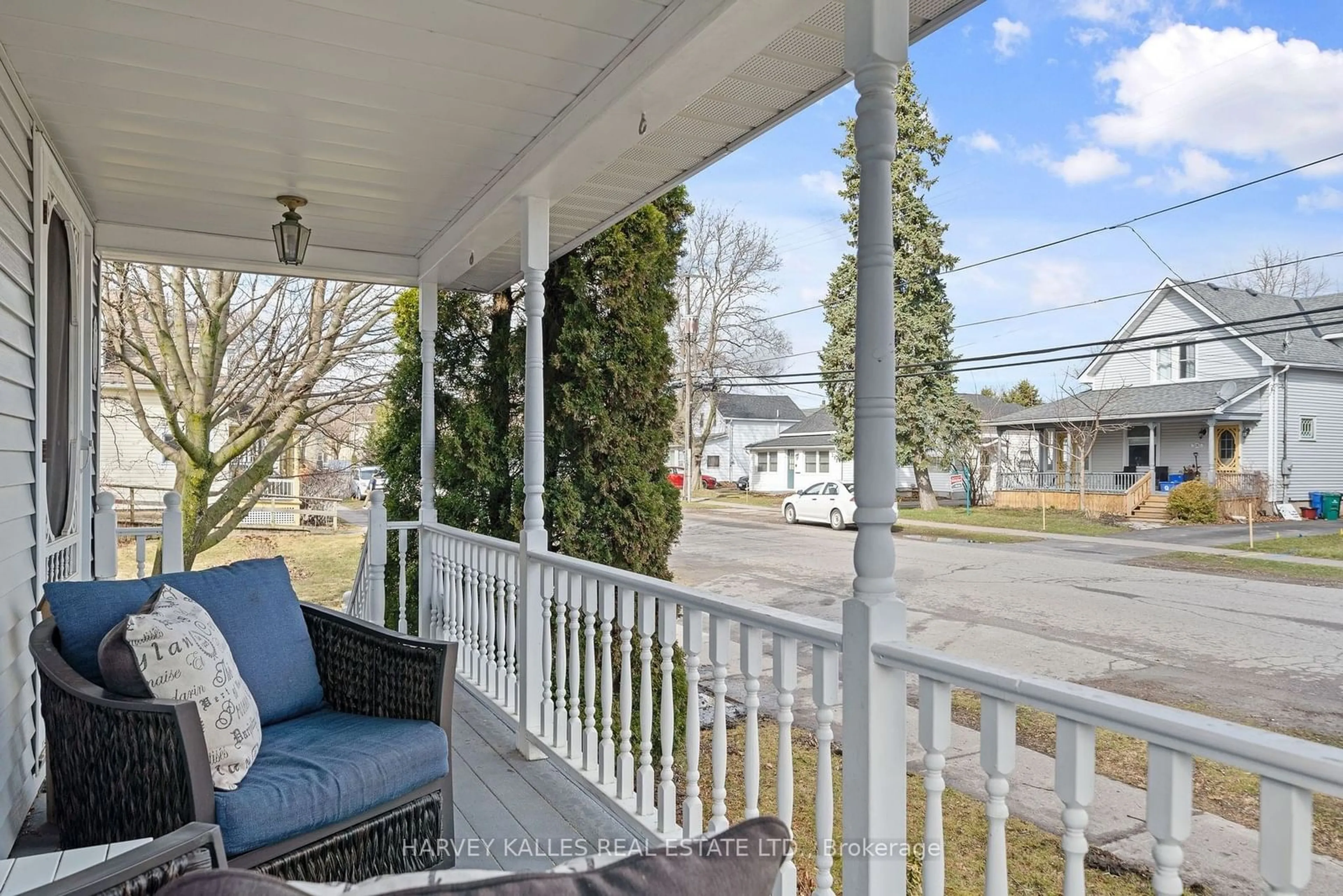 Patio, the fenced backyard for 287 Niles St, Prince Edward County Ontario K0K 3L0