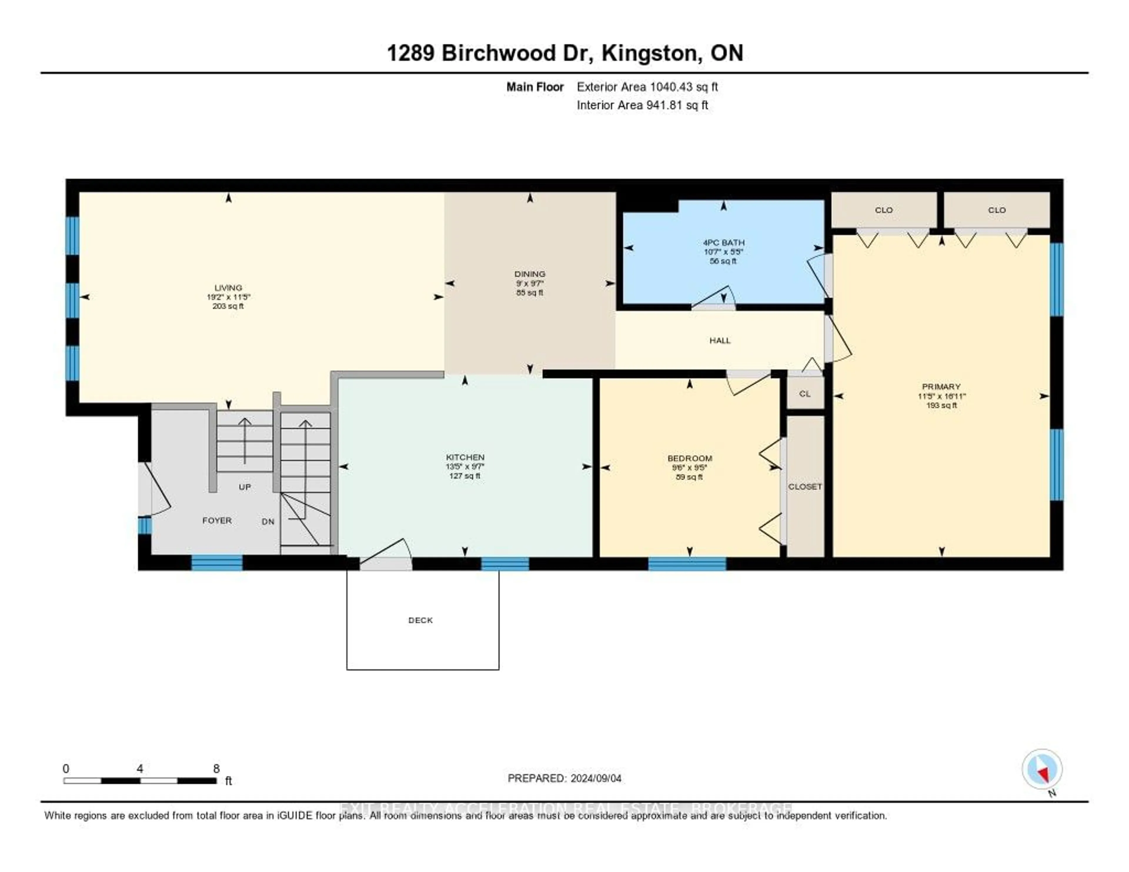 Floor plan for 1289 Birchwood Dr, Kingston Ontario K7P 2Y9