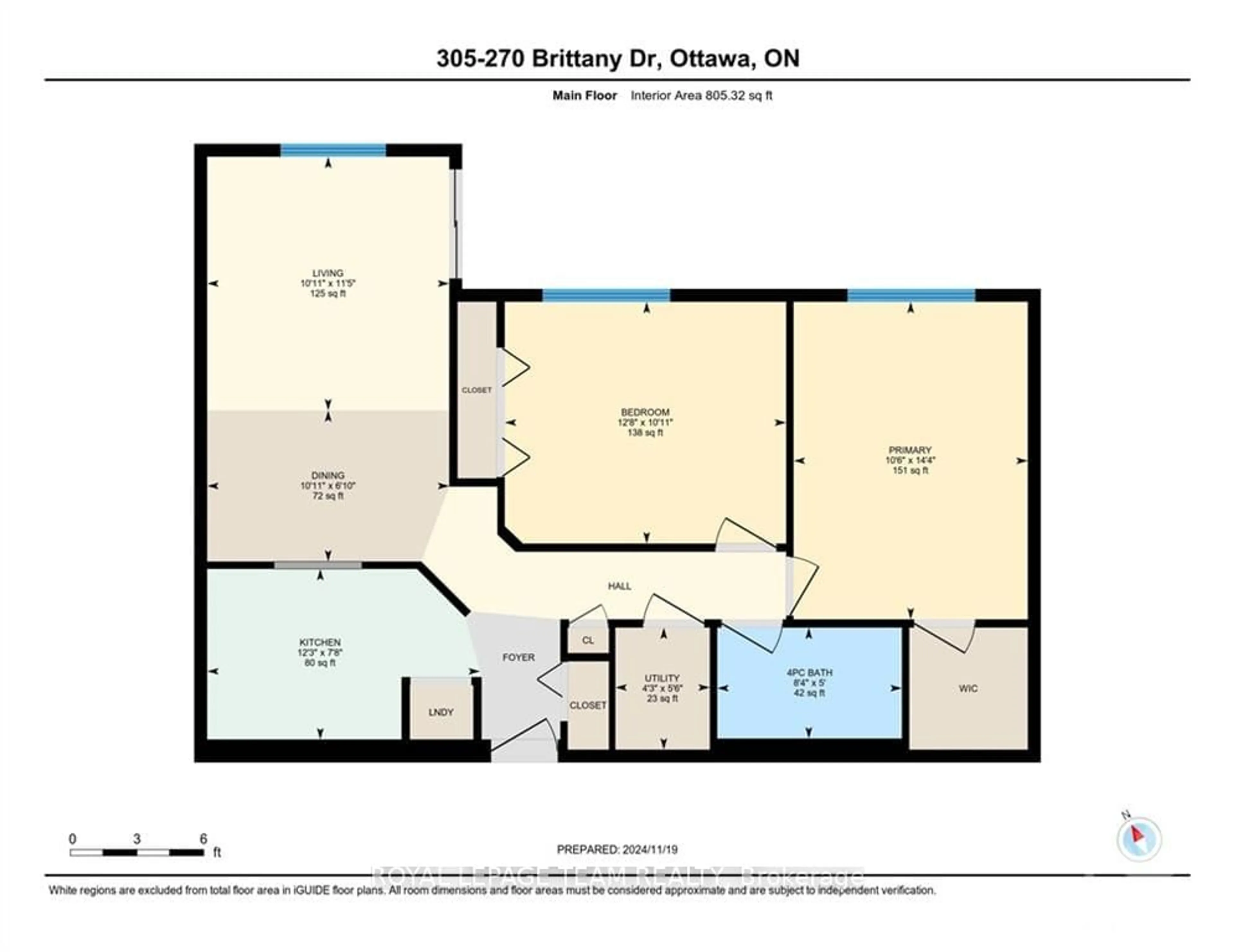 Floor plan for 270 BRITTANY Dr #305, Manor Park - Cardinal Glen and Area Ontario K1K 4M3