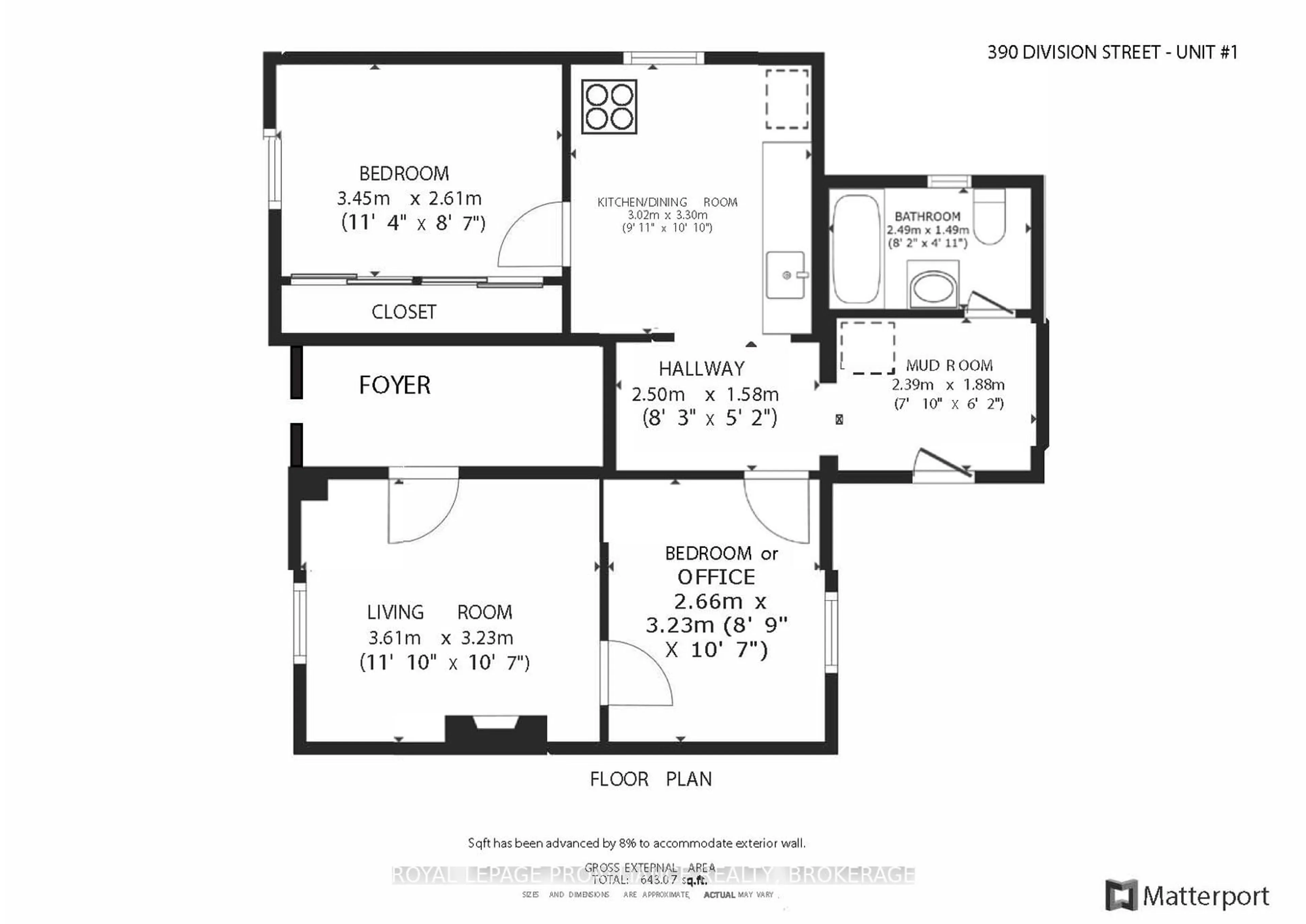 Floor plan for 390 Division St, Kingston Ontario K7K 4A7