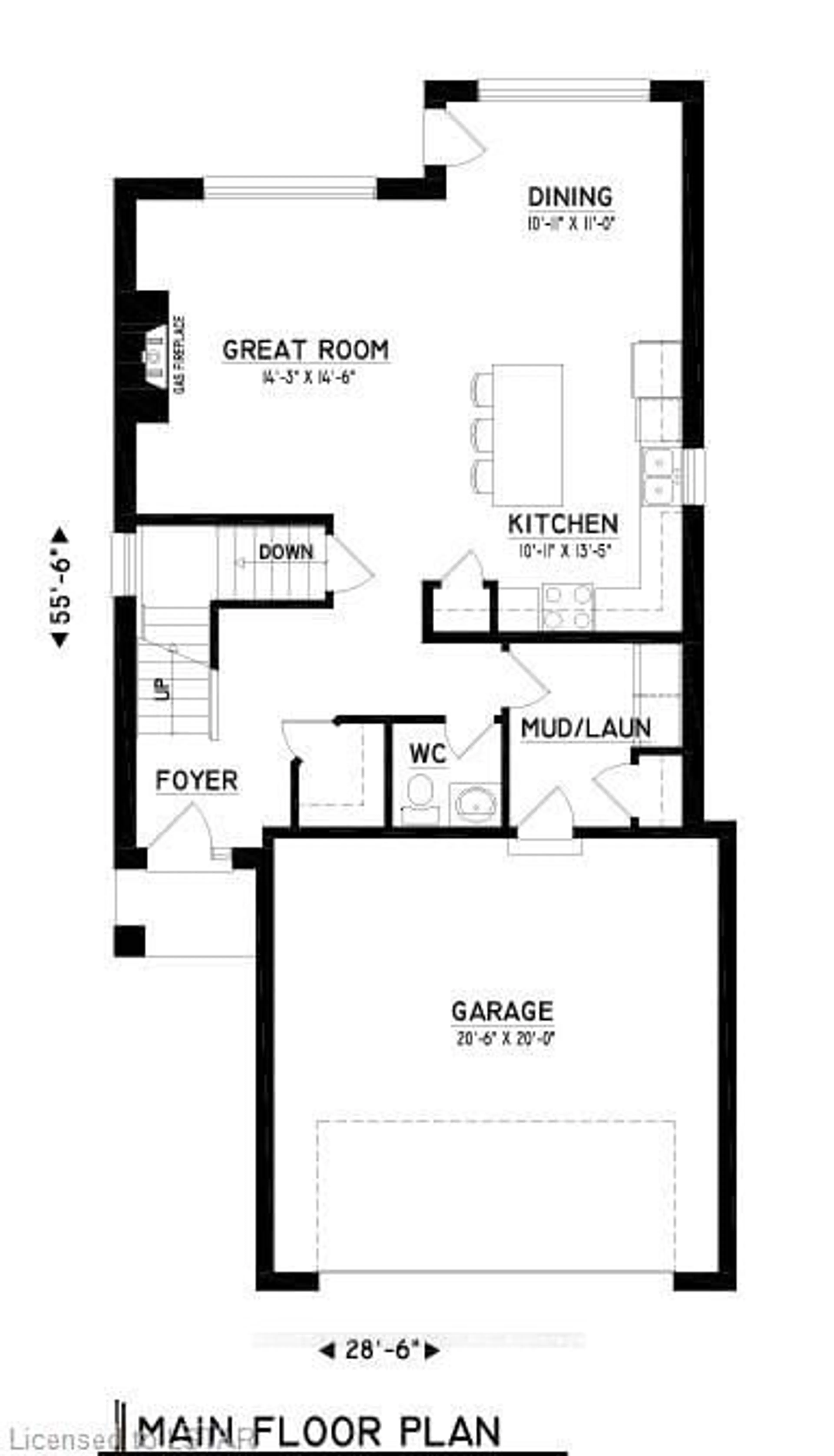 Floor plan for 1185 HONEYWOOD Dr, London Ontario N6M 1C1