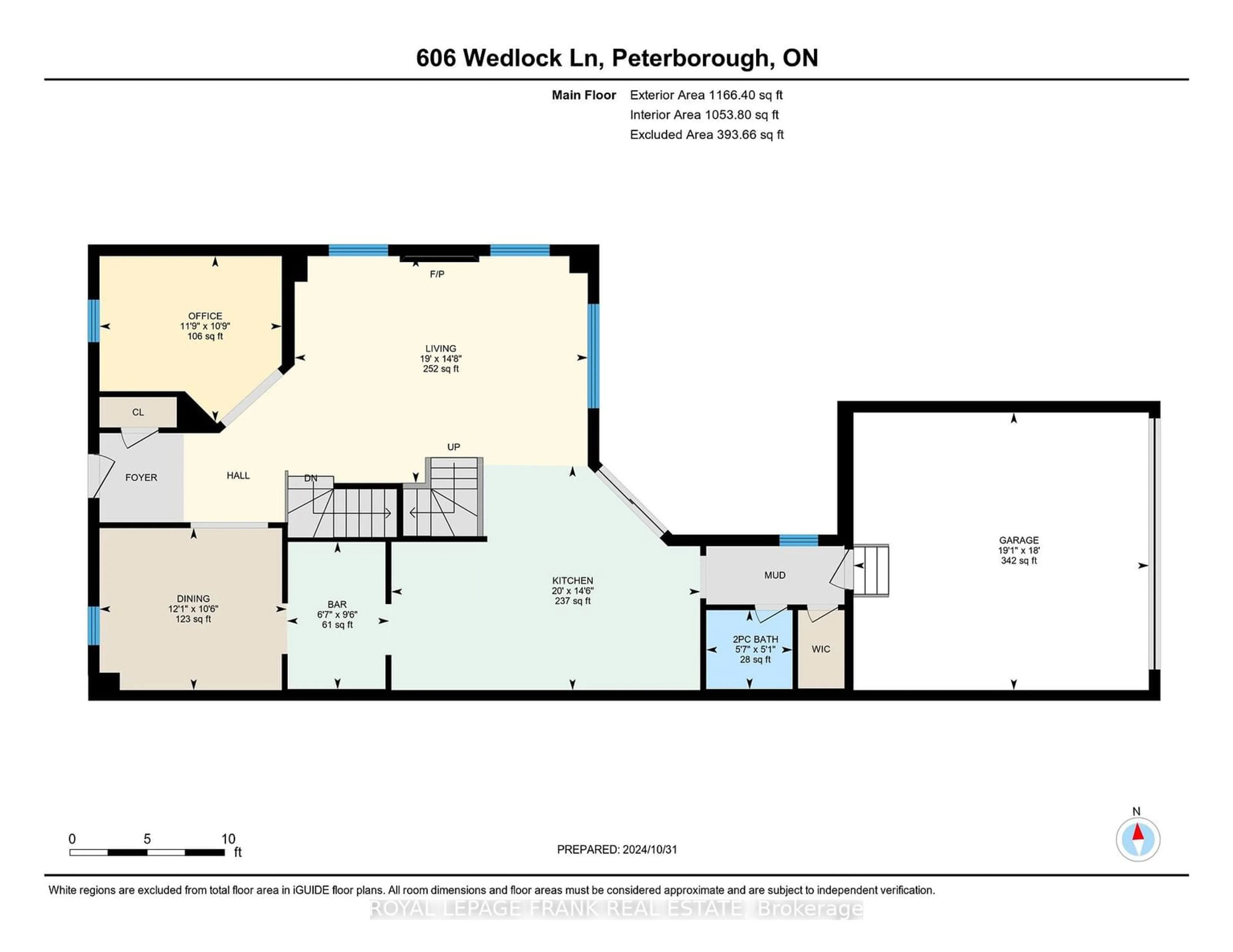 Floor plan for 606 Wedlock Lane, Peterborough Ontario K9H 0J8