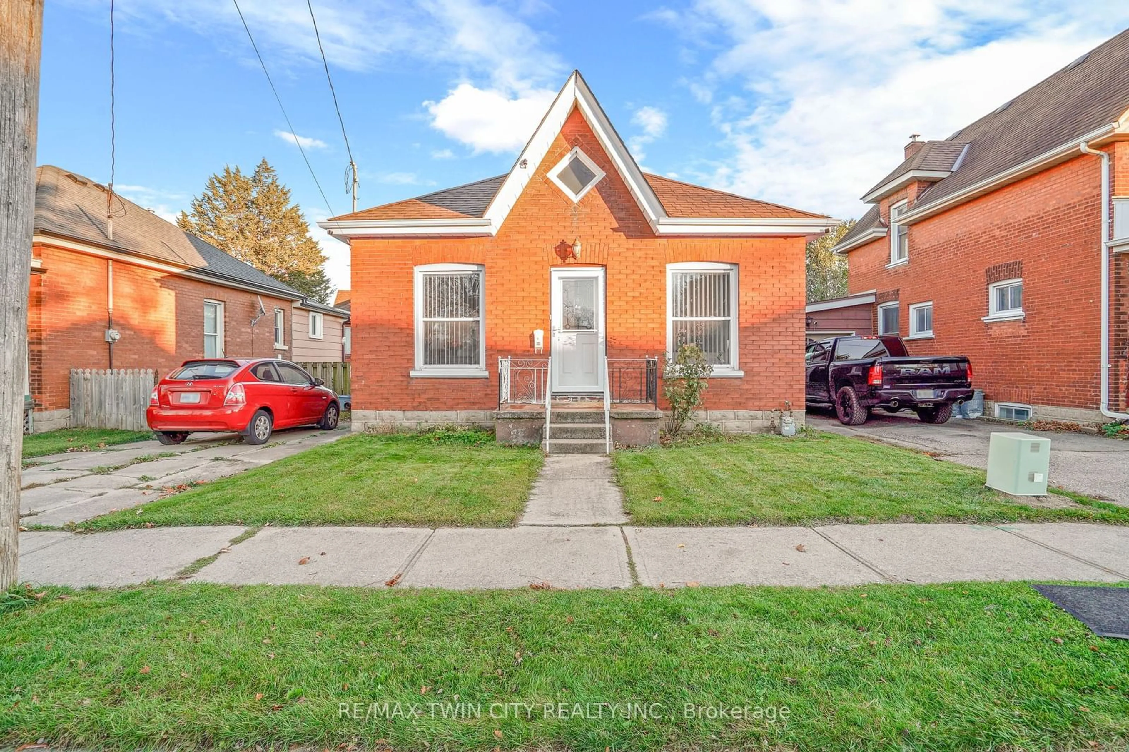 Frontside or backside of a home, the street view for 46 Bishop St, Brantford Ontario N3S 1M2