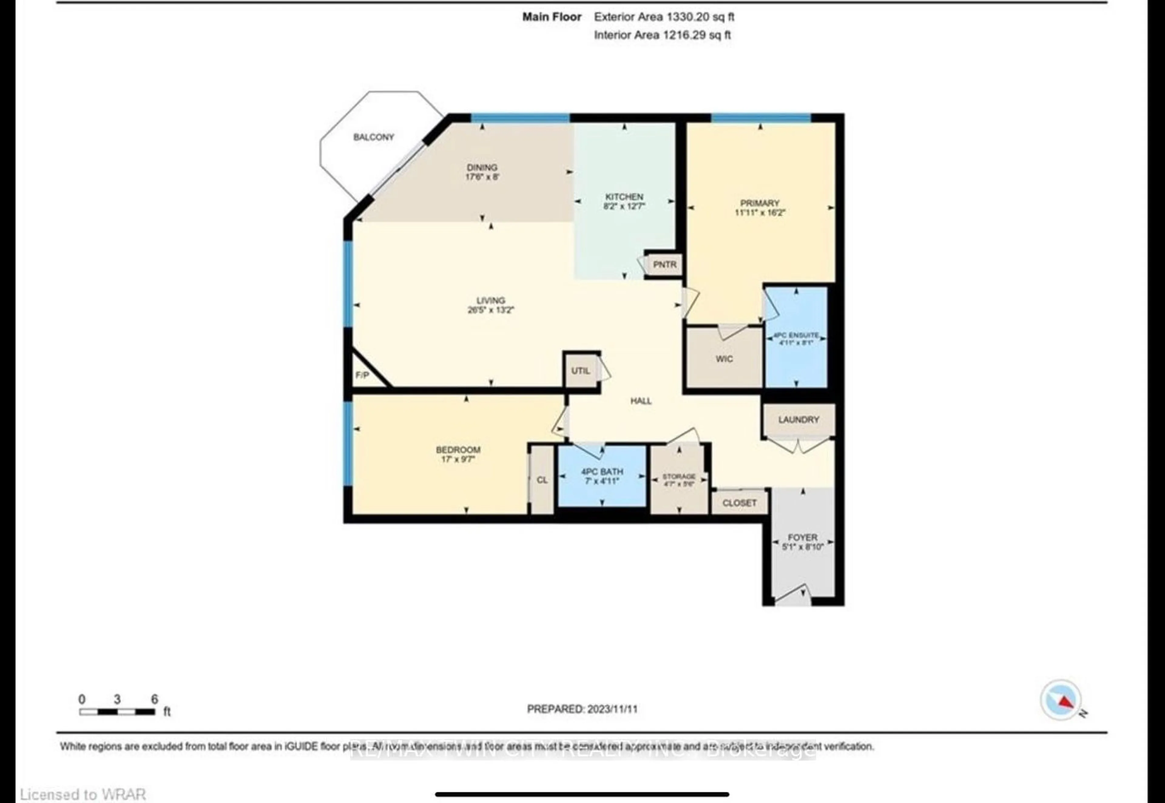 Floor plan for 255 Keats Way #804, Waterloo Ontario N2L 6N6