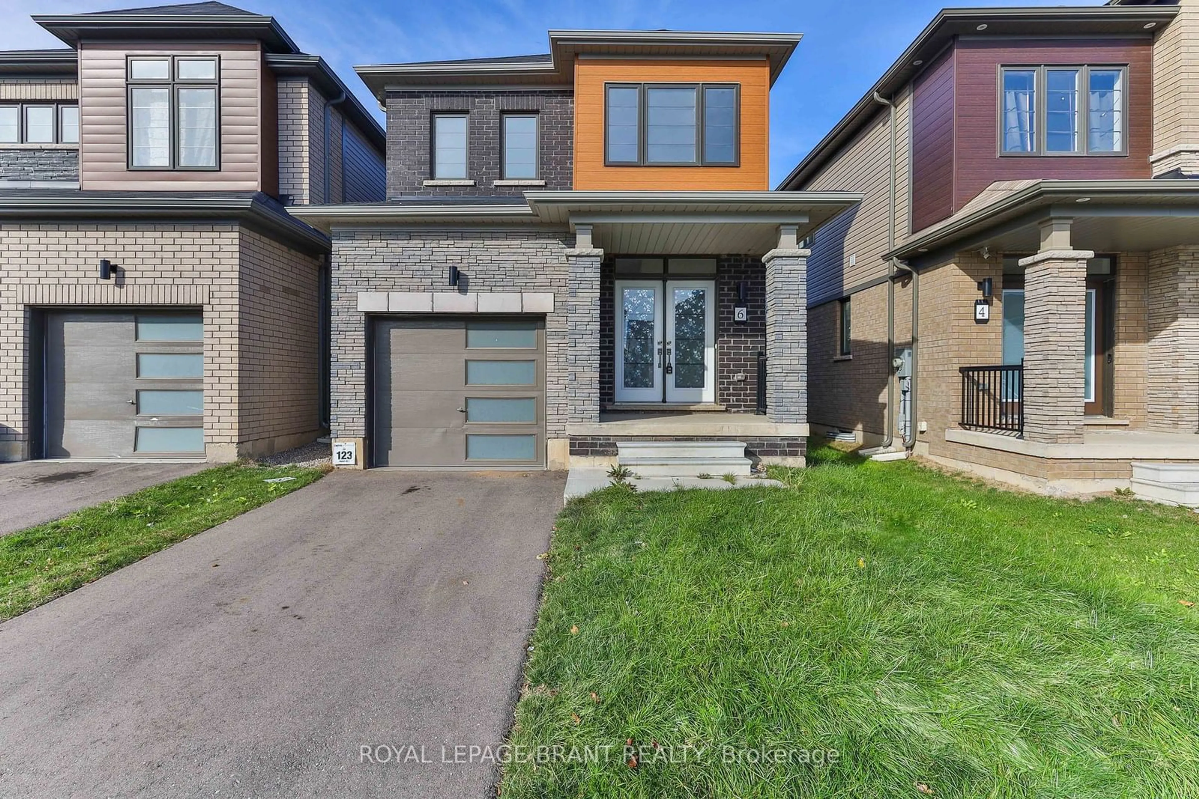 Frontside or backside of a home, the street view for 6 Mclaren Ave, Brantford Ontario N3T 0S3