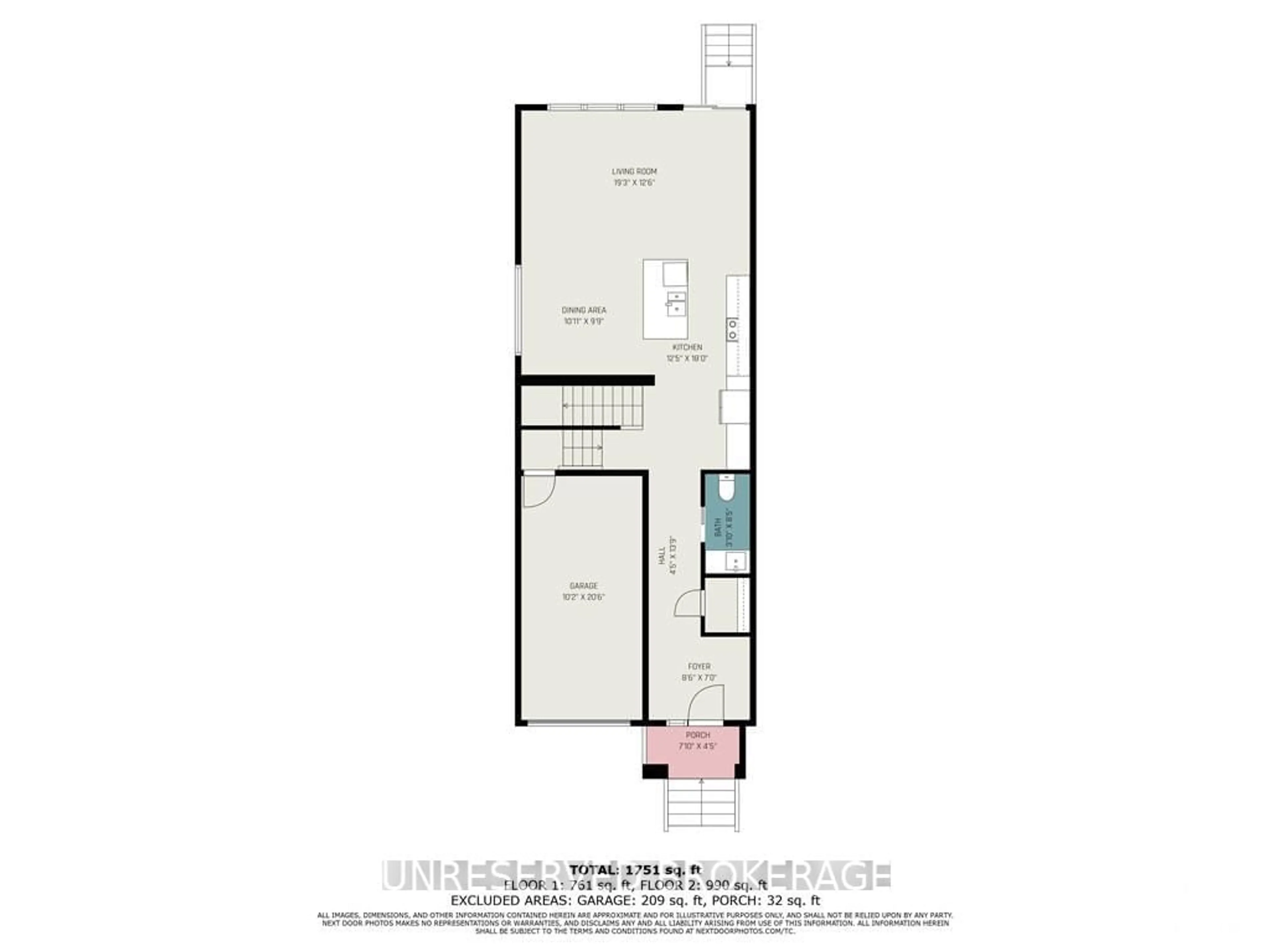 Floor plan for 1400 MAYVIEW Ave, Carlington - Central Park Ontario K1Z 8H7