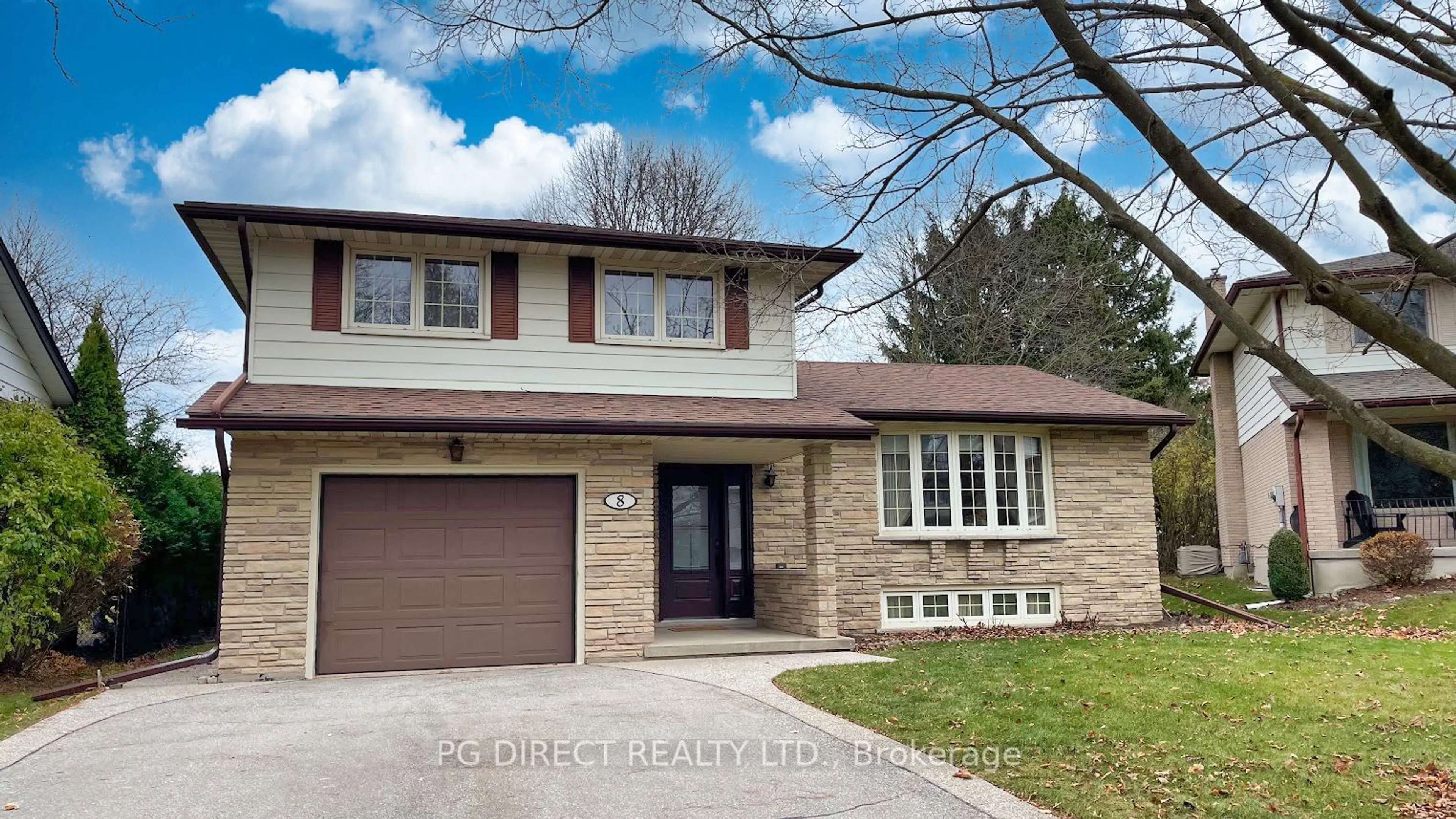 Home with brick exterior material for 8 Champlain Pl, Guelph Ontario N1G 3C2