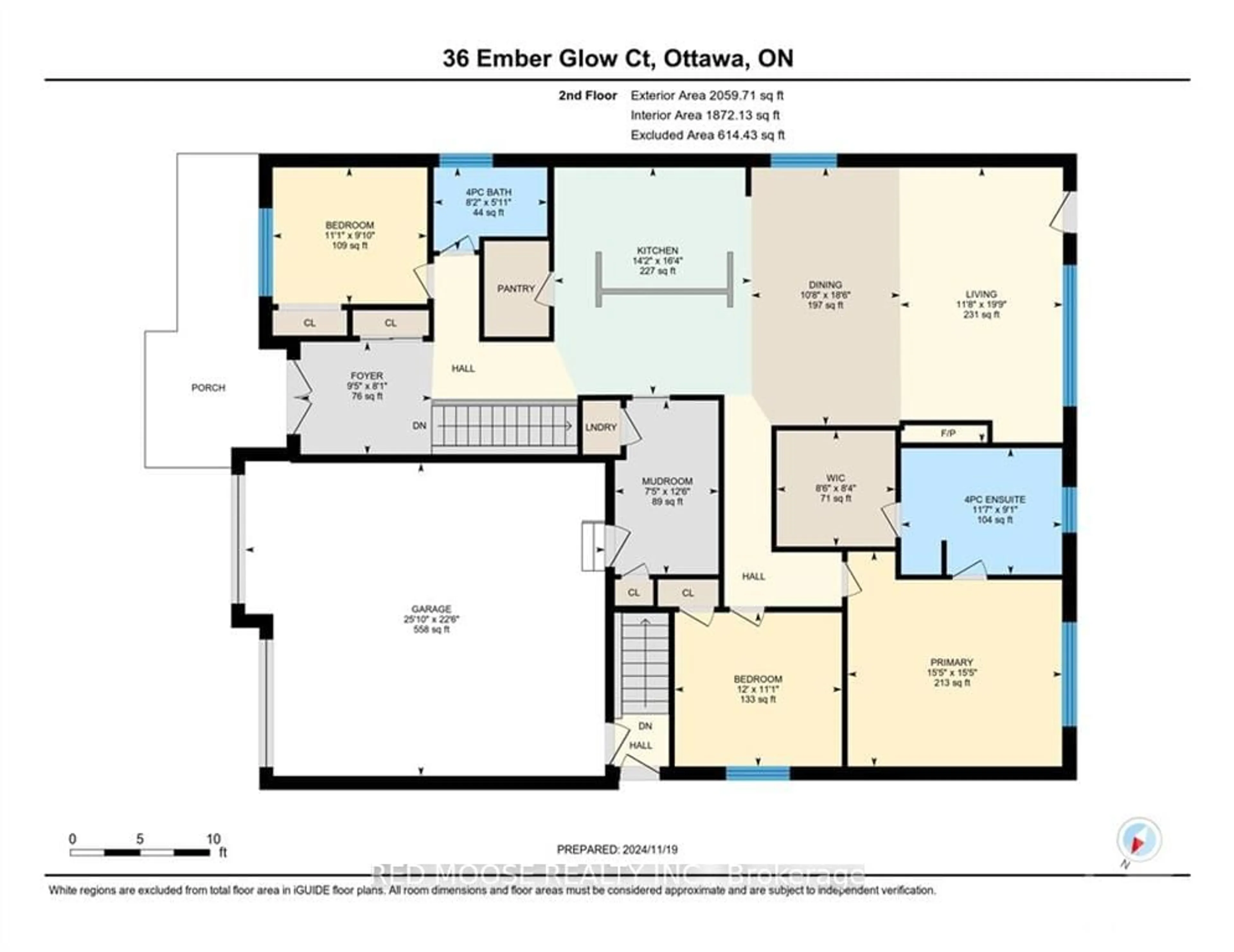 Floor plan for 36 EMBER GLOW Crt, Stittsville - Munster - Richmond Ontario K2S 1C3