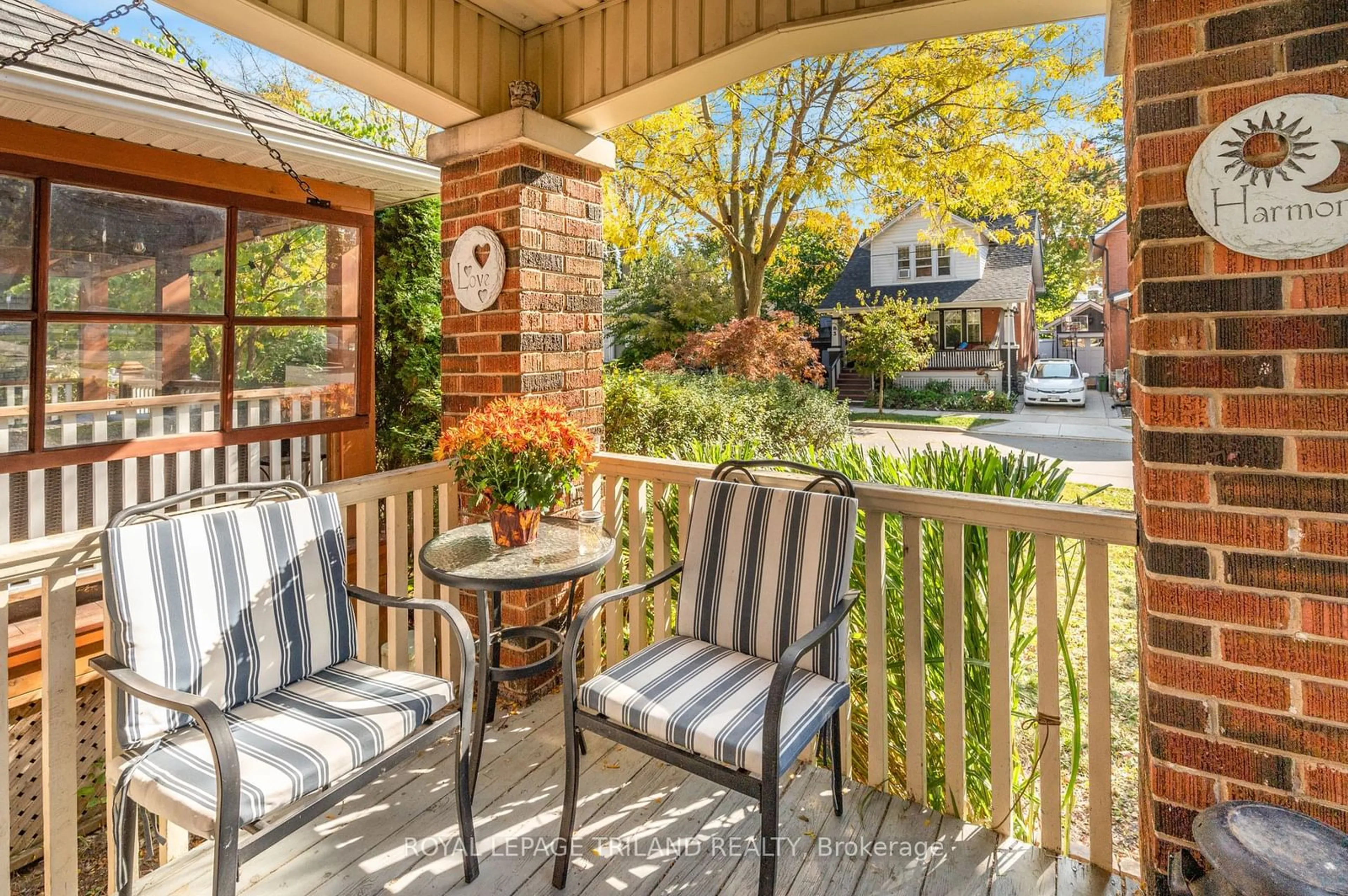 Patio, the fenced backyard for 76 Euclid Ave, London Ontario N6C 1C1