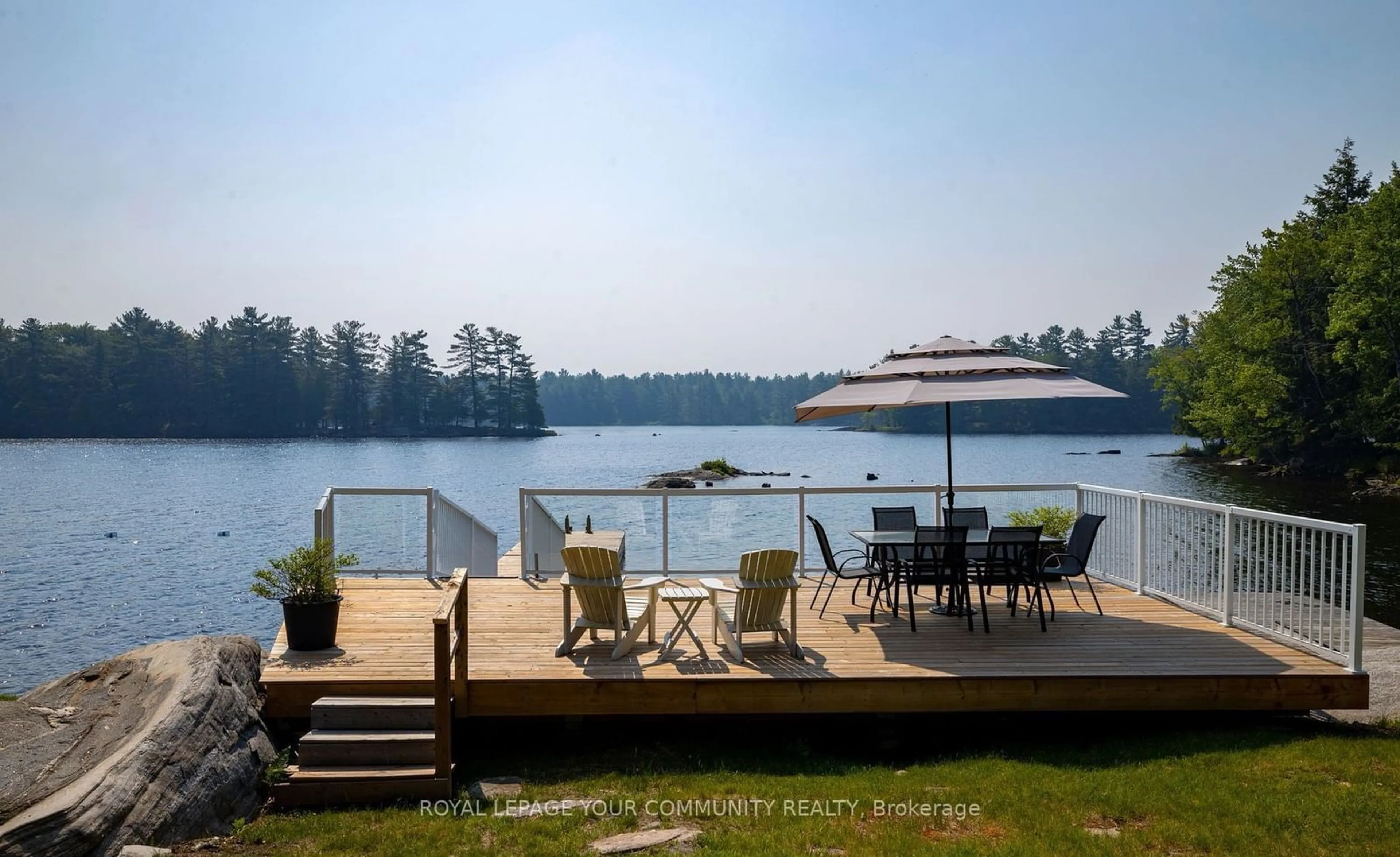 Patio, lake for 184 Healey Lake, The Archipelago Ontario P0B 1B0