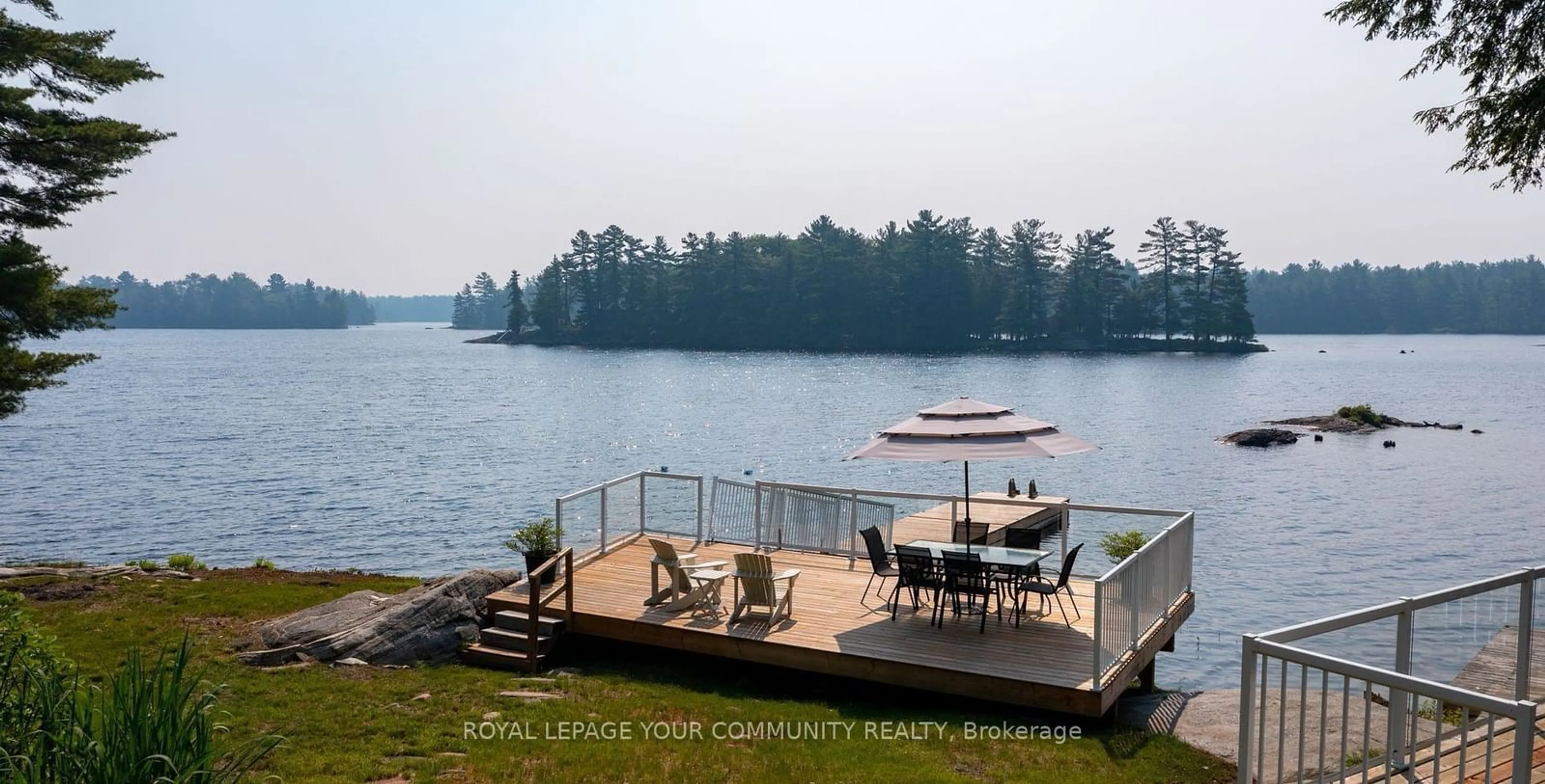 Patio, lake for 184 Healey Lake, The Archipelago Ontario P0B 1B0