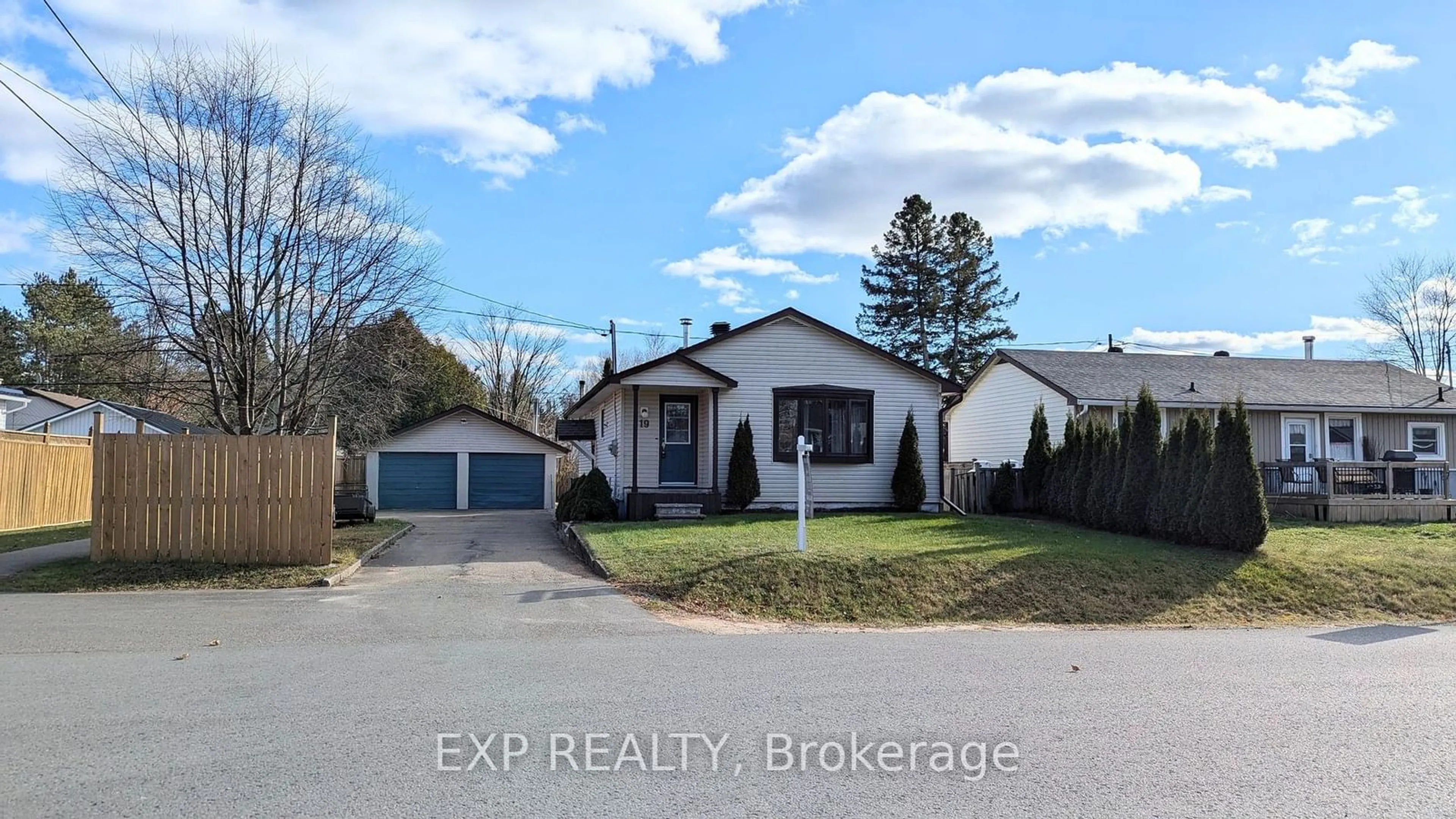 Frontside or backside of a home, the street view for 19 Larch St, Highlands East Ontario K0L 1M0