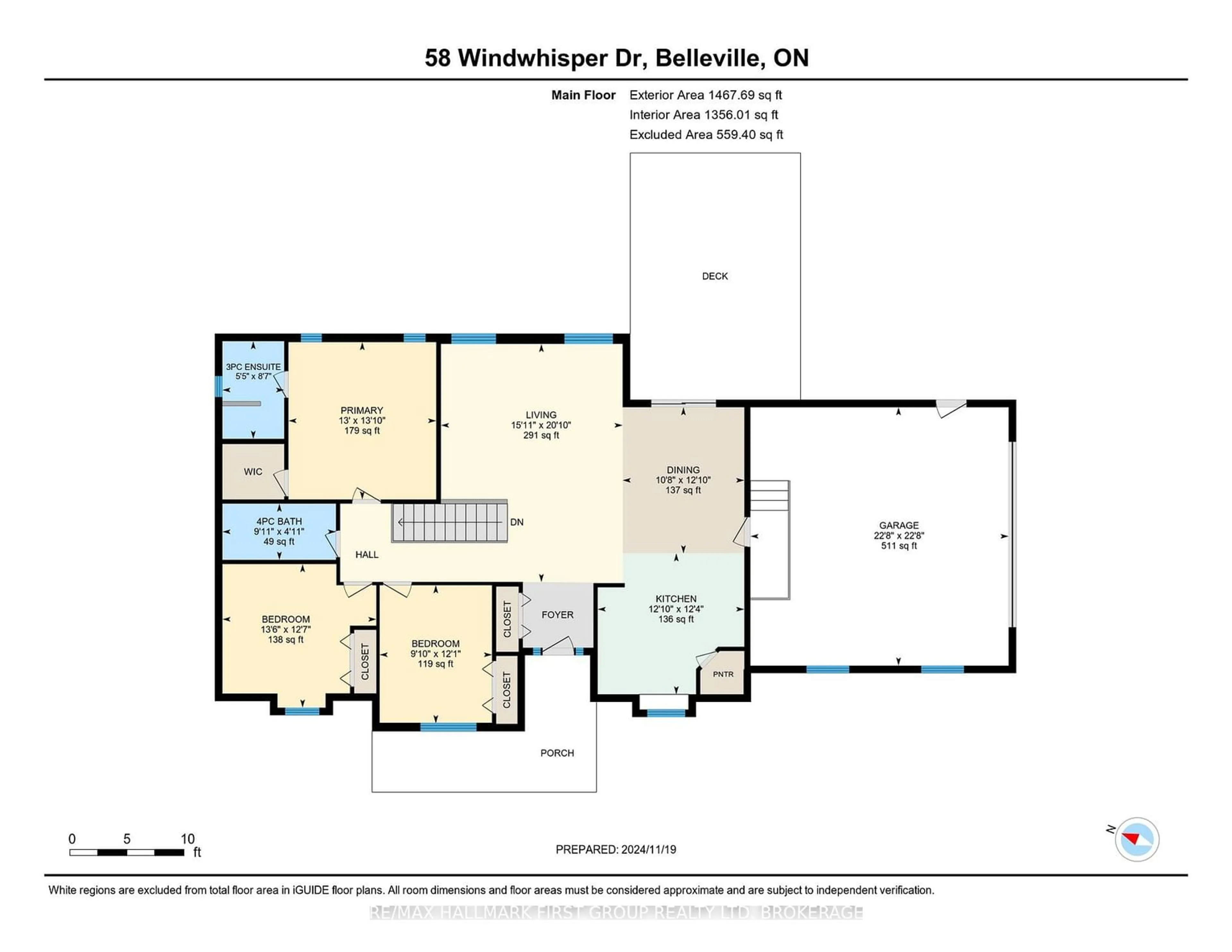 Floor plan for 58 Windwhisper Dr, Belleville Ontario K0K 2V0