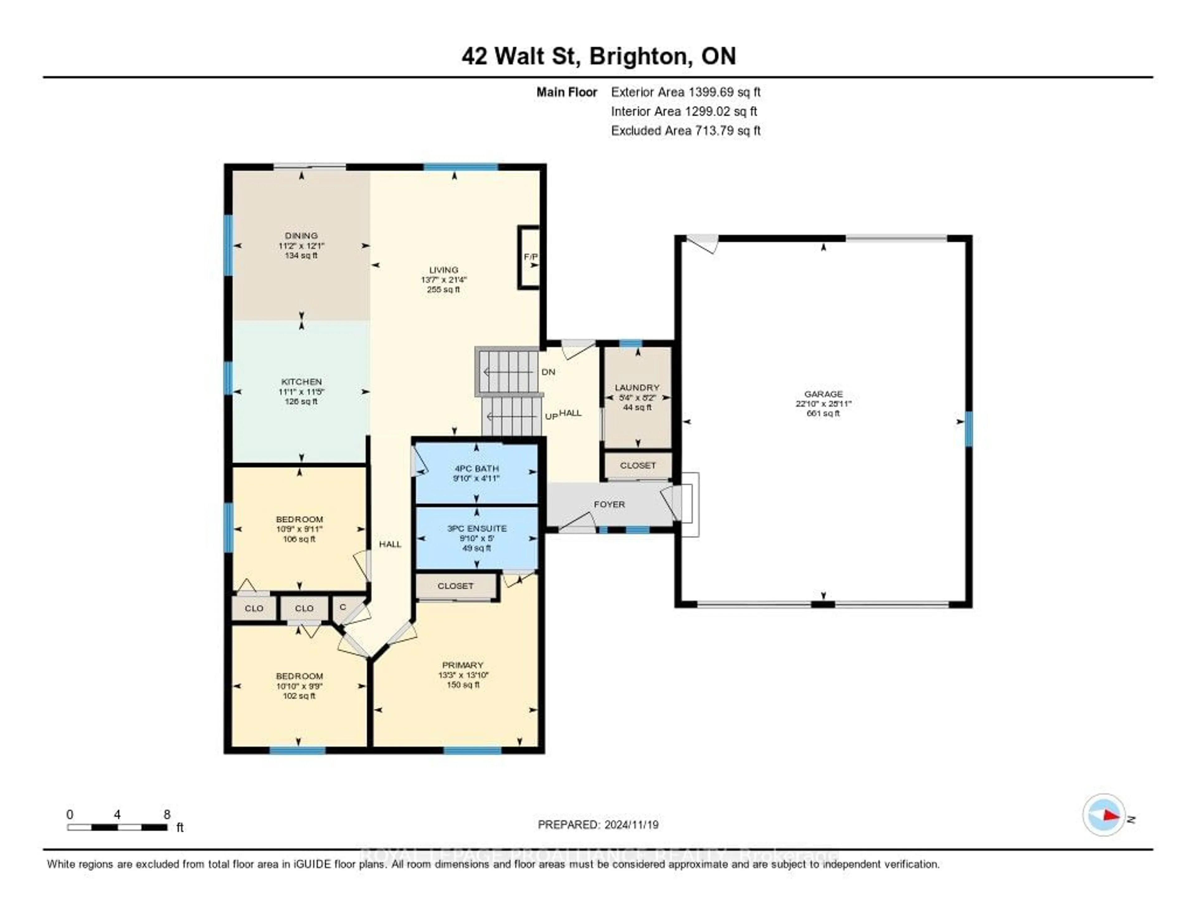 Floor plan for 42 Walt St, Brighton Ontario K0K 1H0