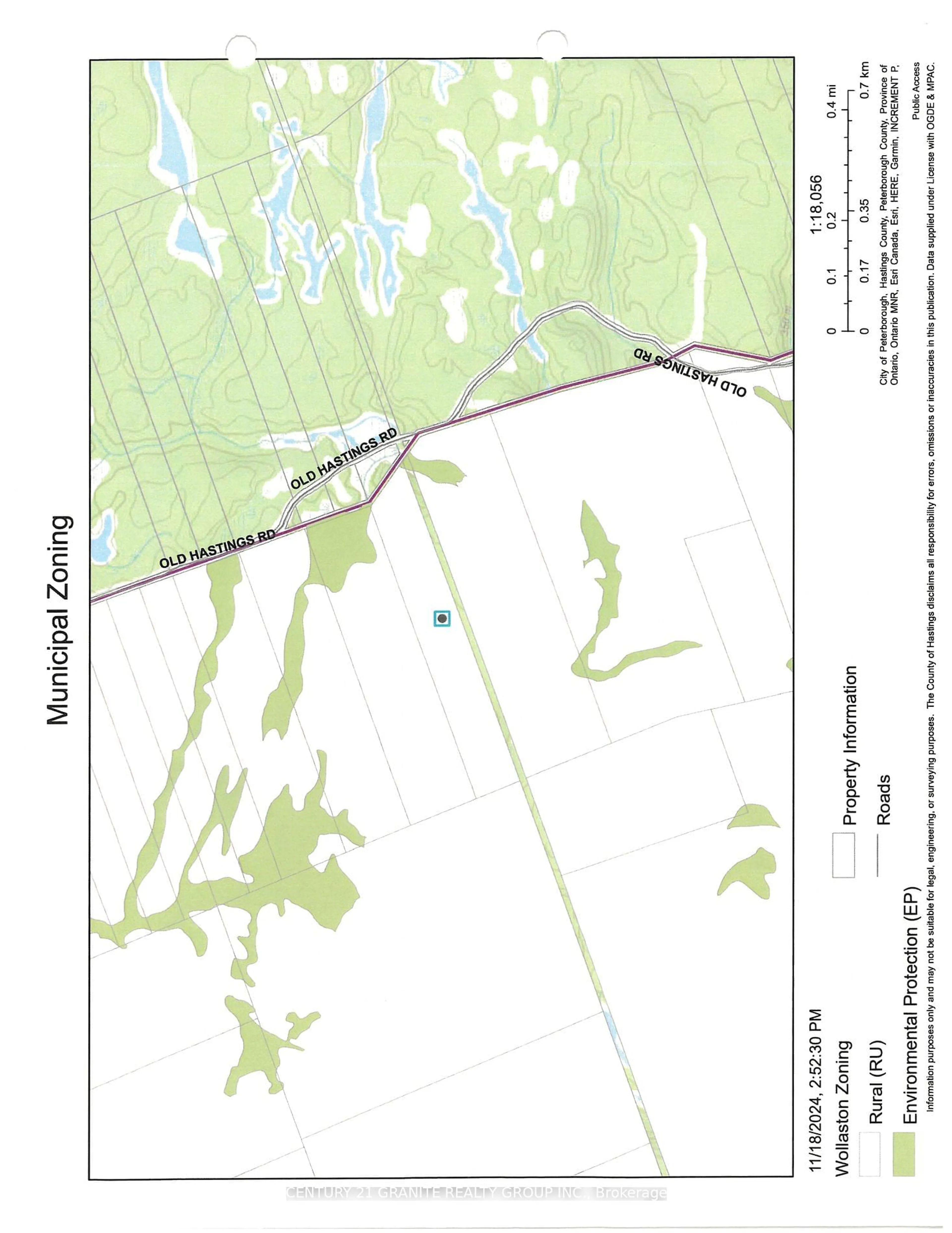 Picture of a map for 3936 Old Hastings Rd, Wollaston Ontario K0L 1P0