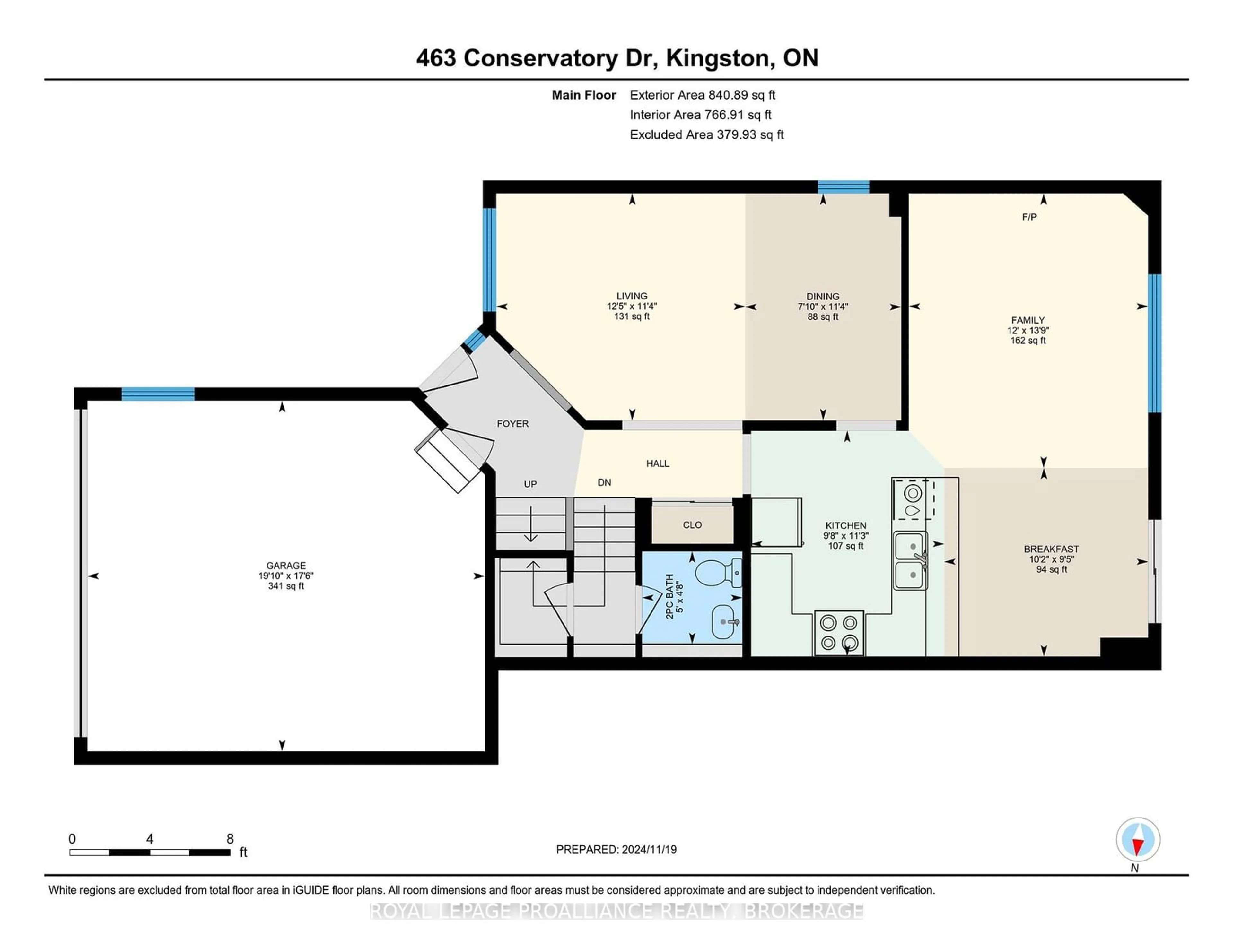 Floor plan for 463 Conservatory Dr, Kingston Ontario K7M 9C8