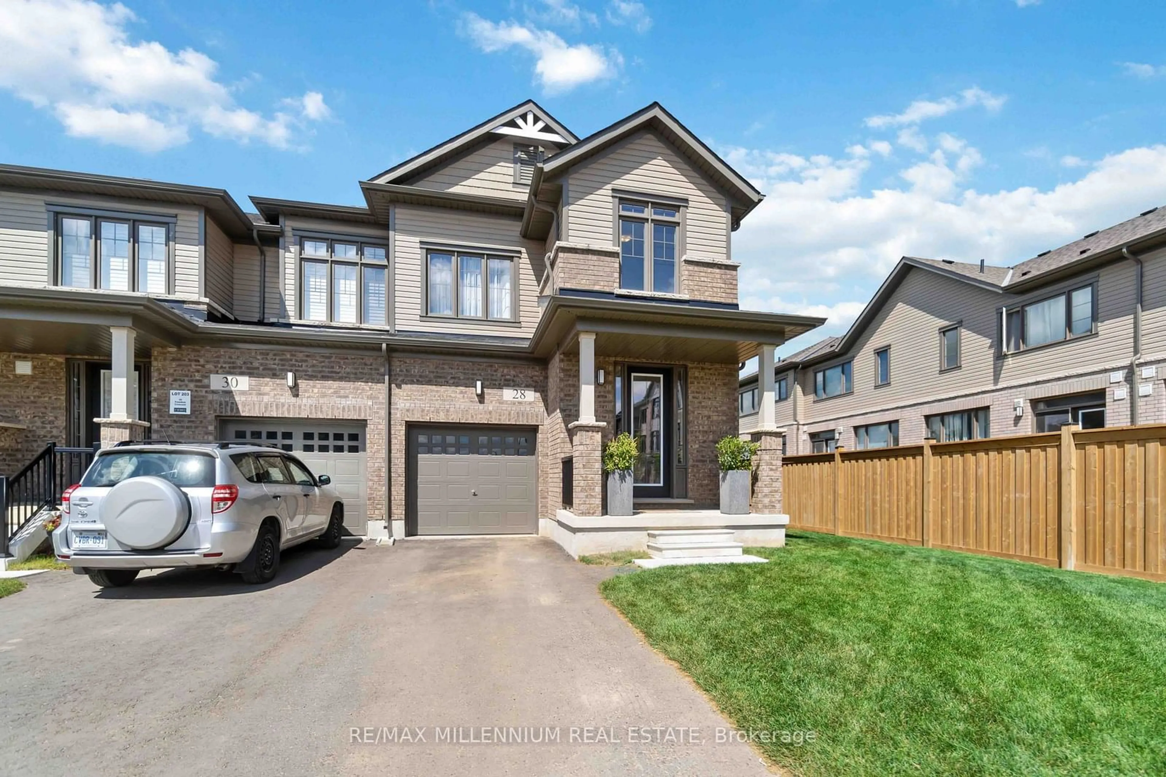 Frontside or backside of a home, the street view for 28 Freedom Cres, Hamilton Ontario L0R 1W0