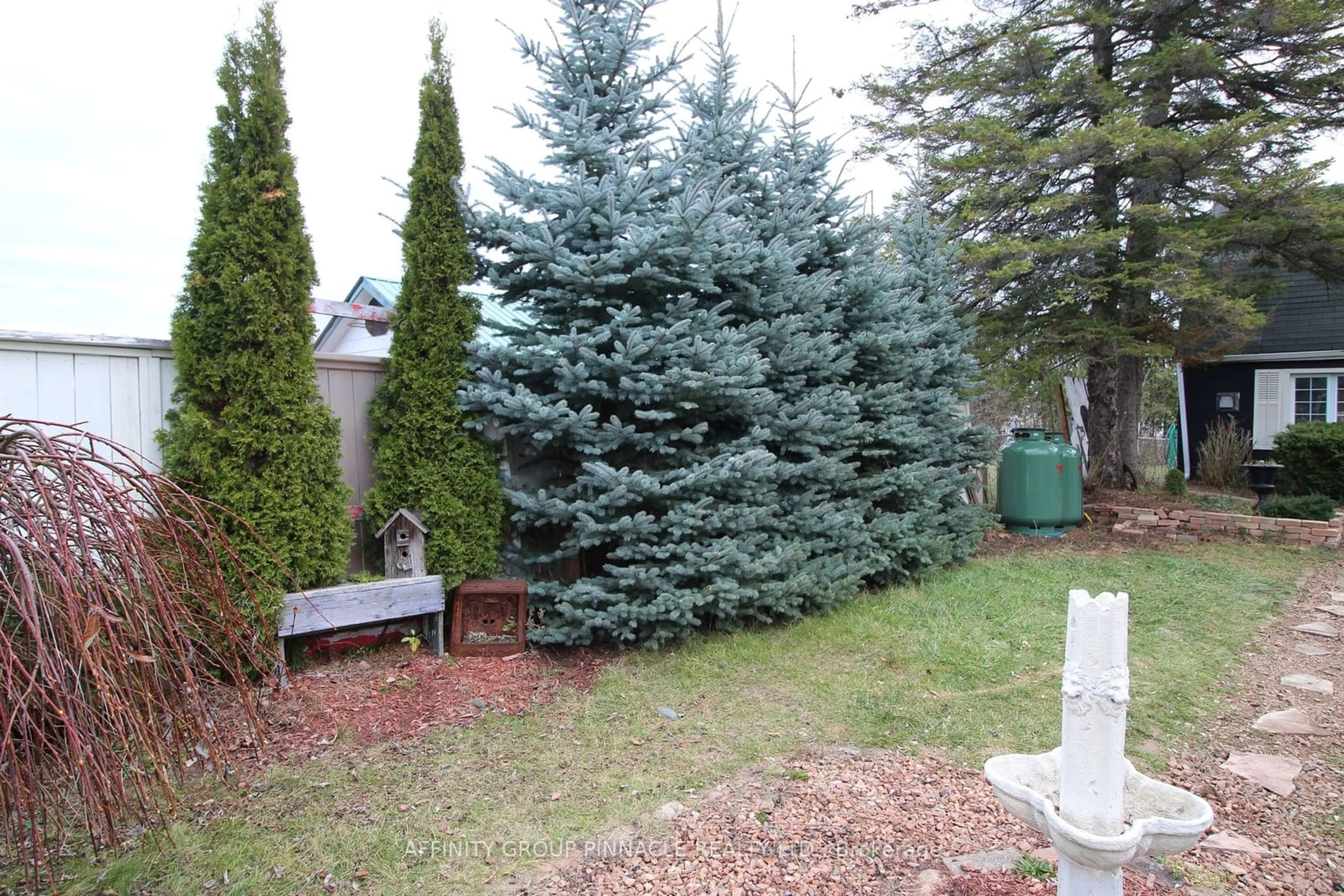 A pic from exterior of the house or condo, the fenced backyard for 89 Lindsay St, Kawartha Lakes Ontario K0M 1N0