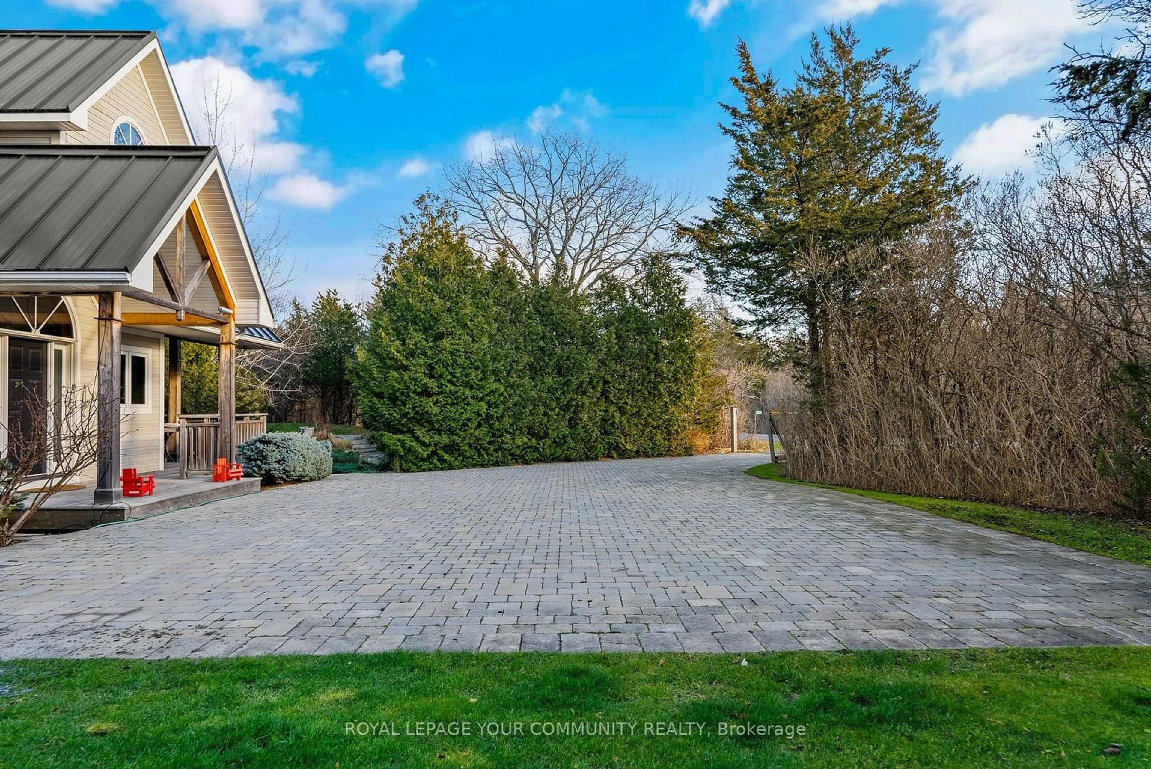 Patio, the fenced backyard for 4039 County Rd 13 Rd, Prince Edward County Ontario K0K 2T0