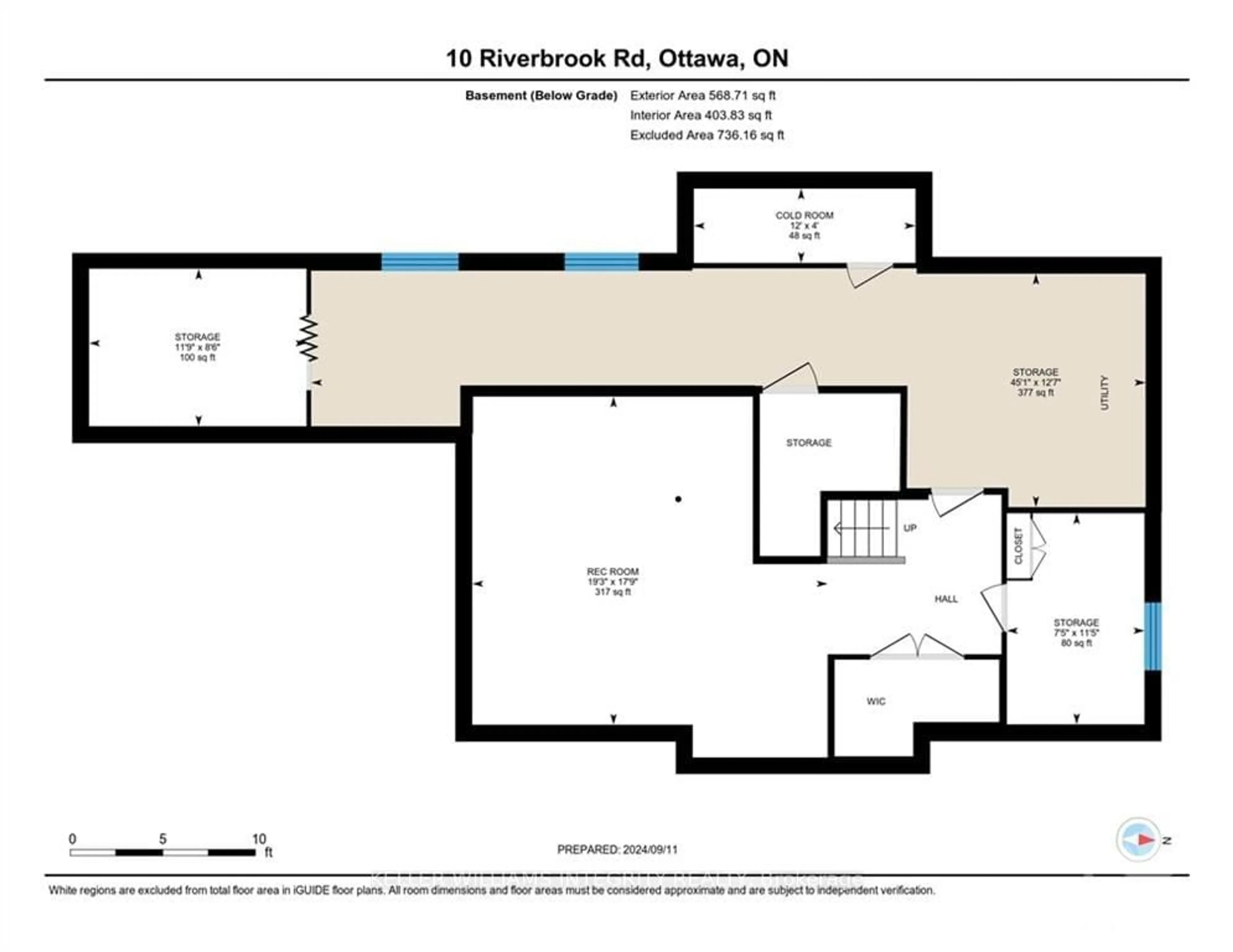 Floor plan for 10 RIVERBROOK Rd, South of Baseline to Knoxdale Ontario K2H 7W6