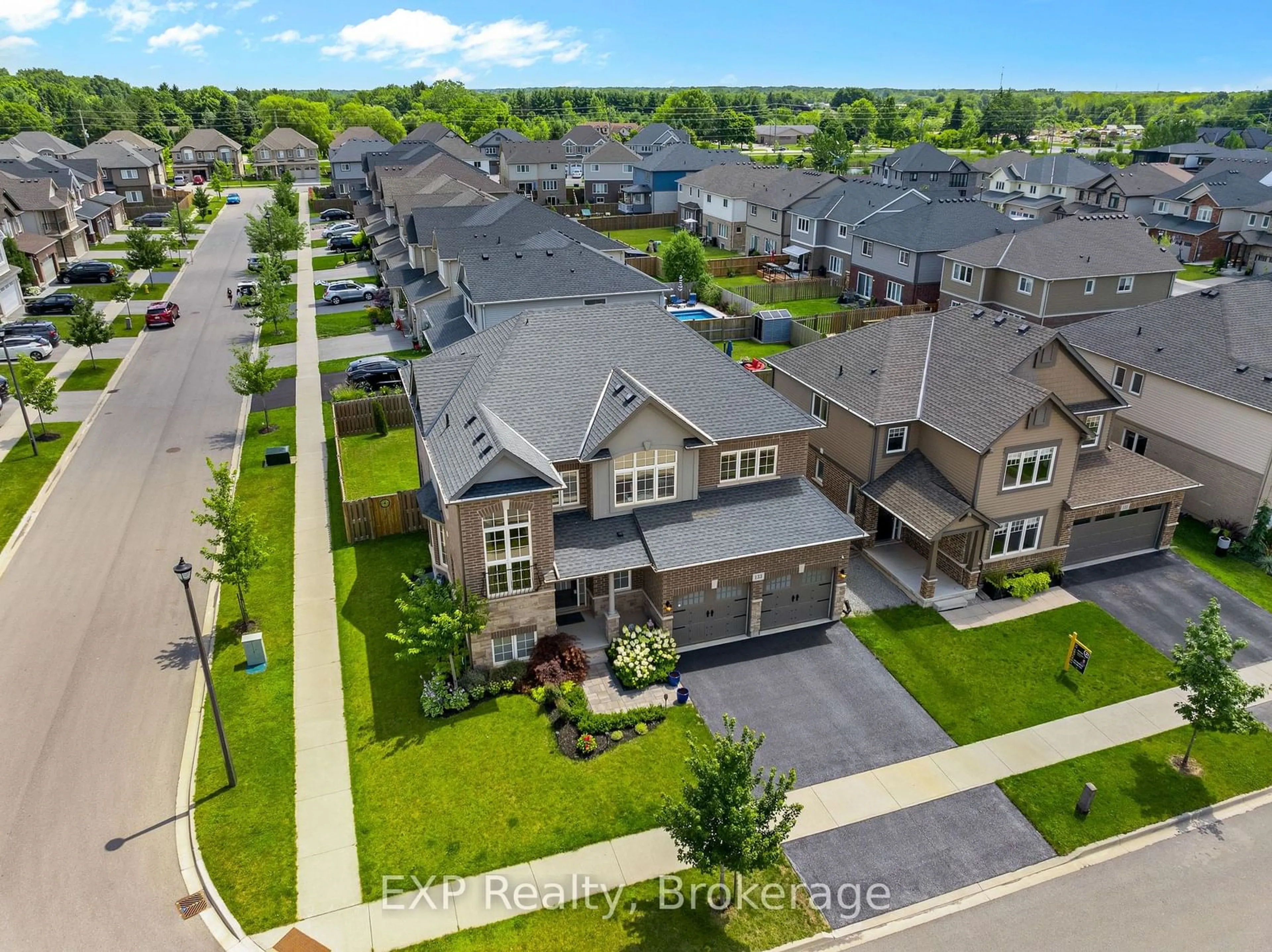 Frontside or backside of a home, the street view for 133 Lametti Dr, Pelham Ontario L0S 1E6