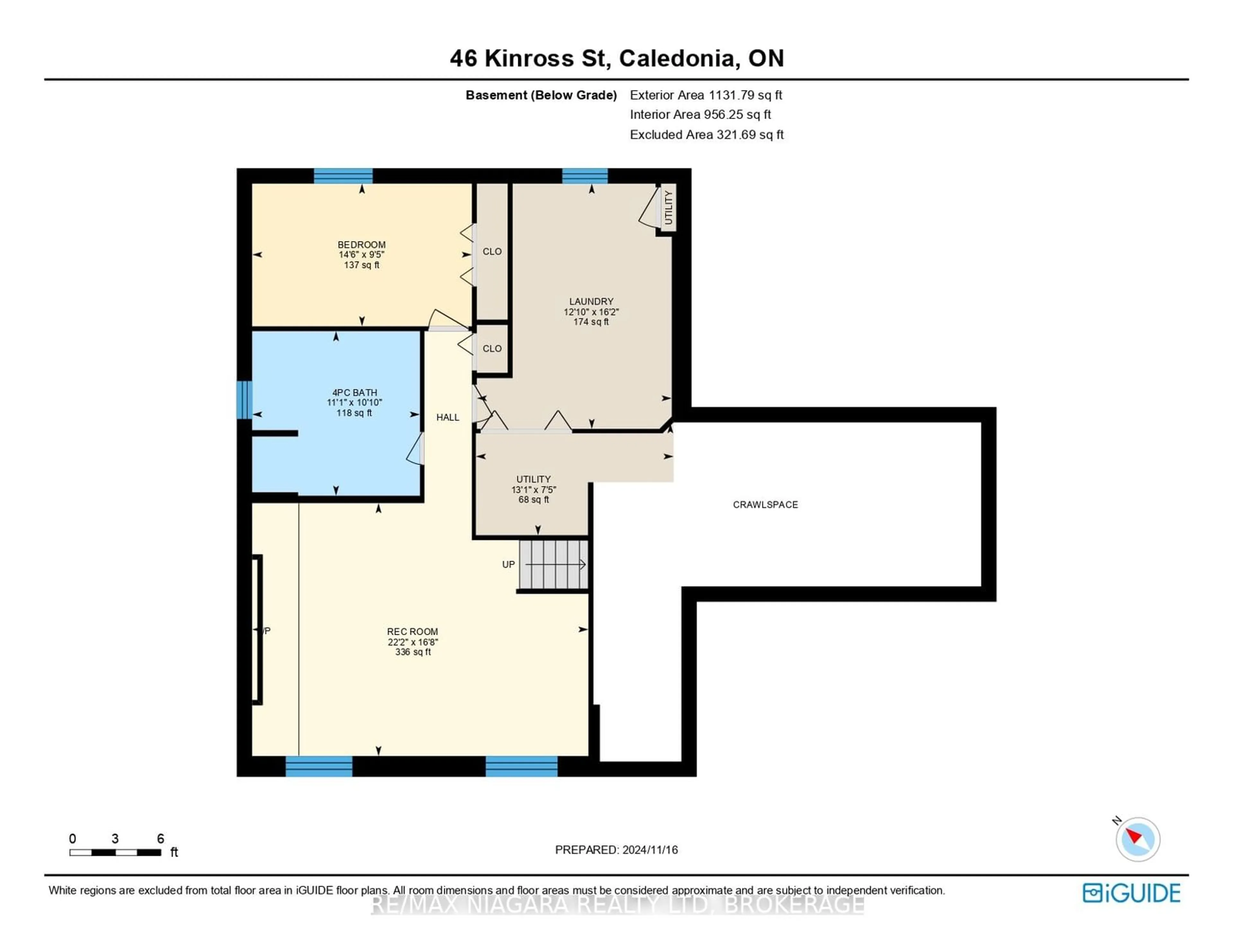 Floor plan for 46 Kinross St, Haldimand Ontario N3W 1J9