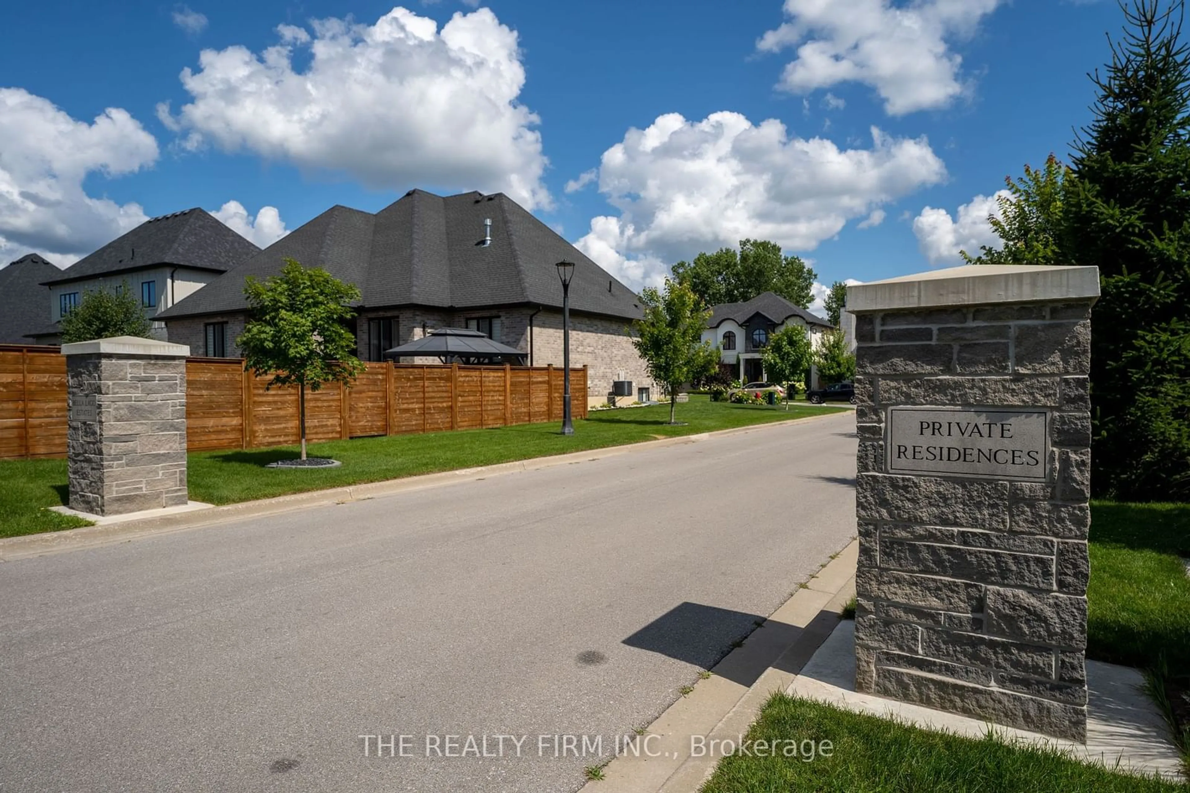 Frontside or backside of a home, the fenced backyard for 9861 Glendon Dr #253, Middlesex Centre Ontario N0L 1R0