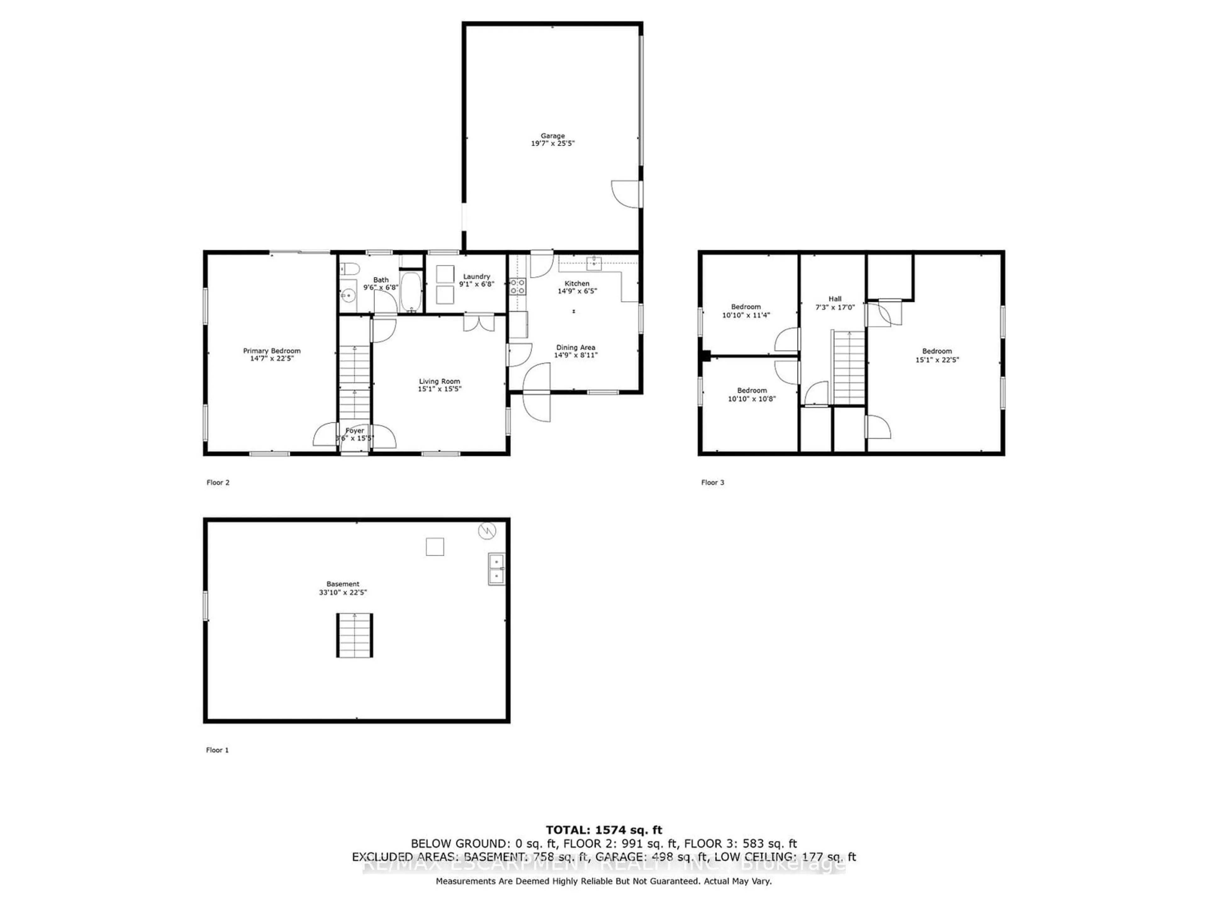 Floor plan for 1564 Concession 2 Rd, Hamilton Ontario L0R 1T0