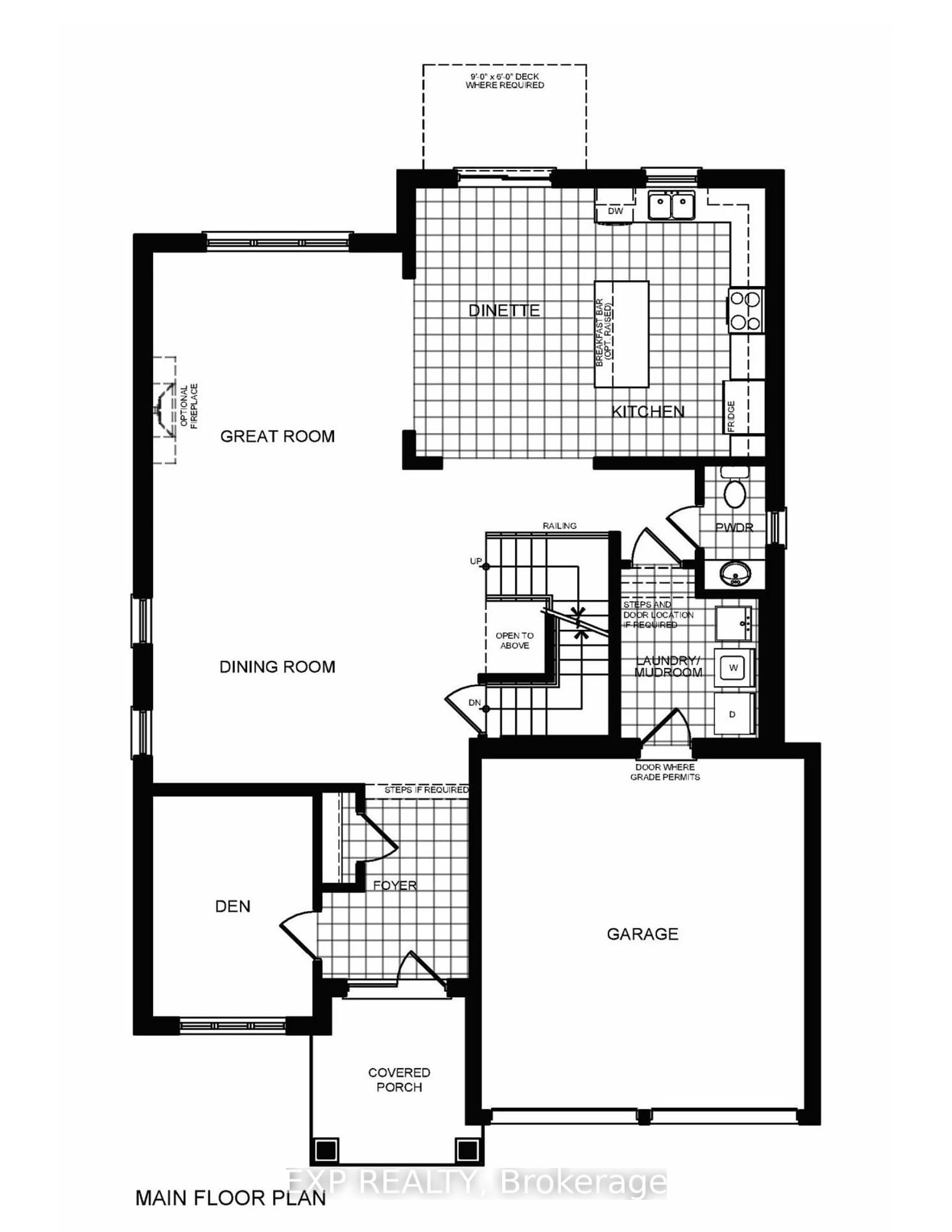 Floor plan for LOT 60 McKernan St, Brantford Ontario N3T 5L8