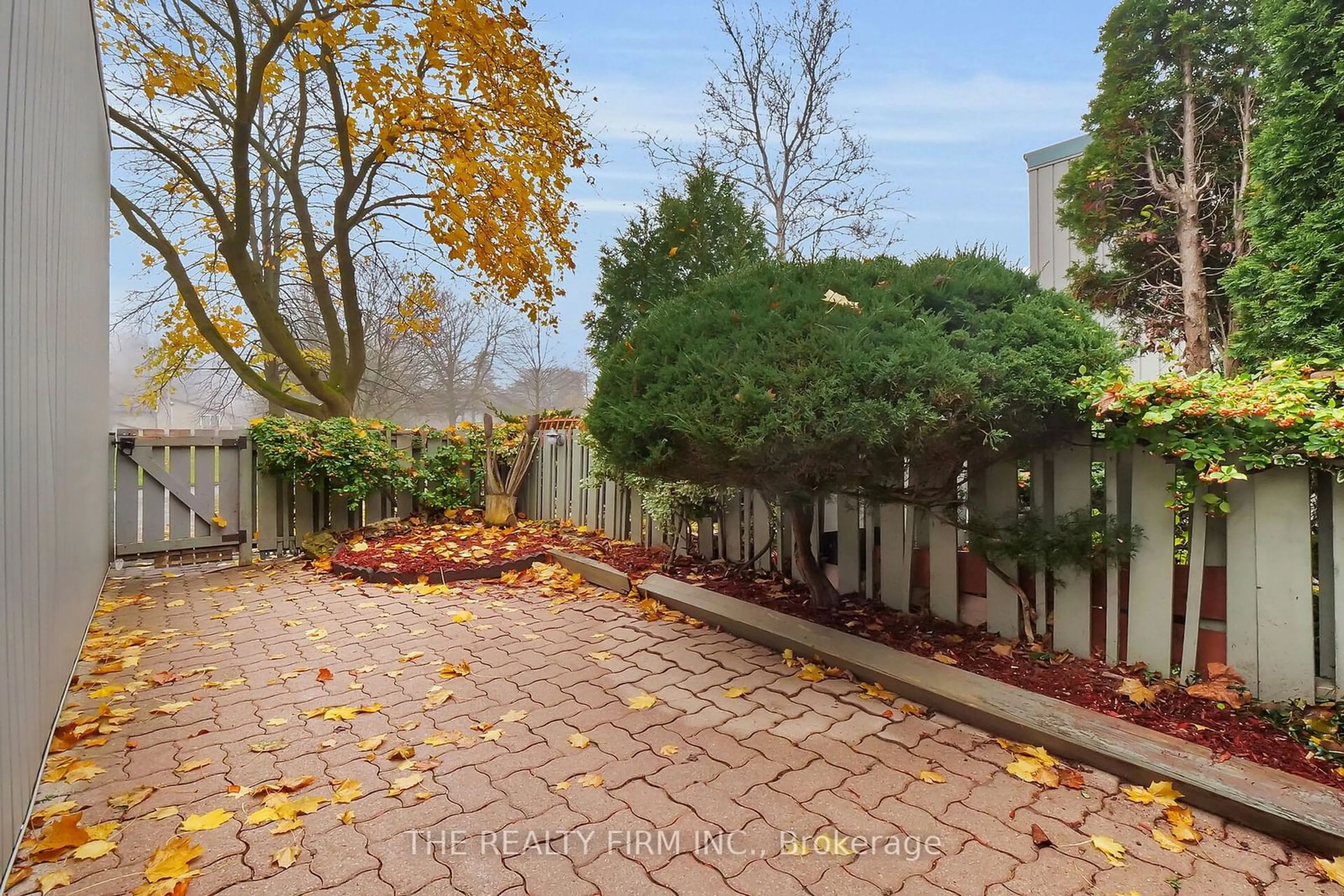 Patio, the fenced backyard for 655 Woodcrest Blvd, London Ontario N6K 1P8