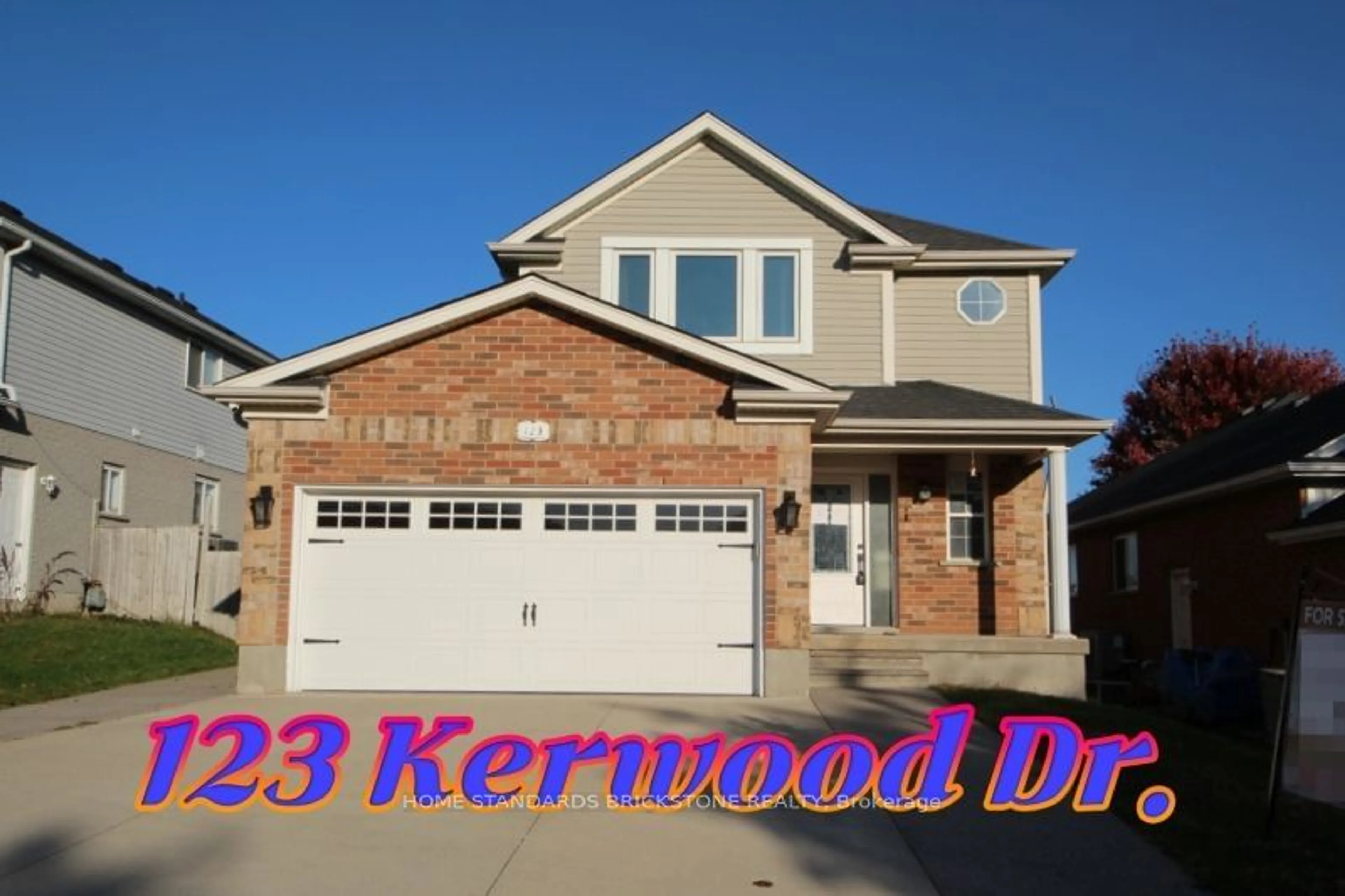 Home with brick exterior material for 123 Kerwood Dr, Cambridge Ontario N3C 4E9