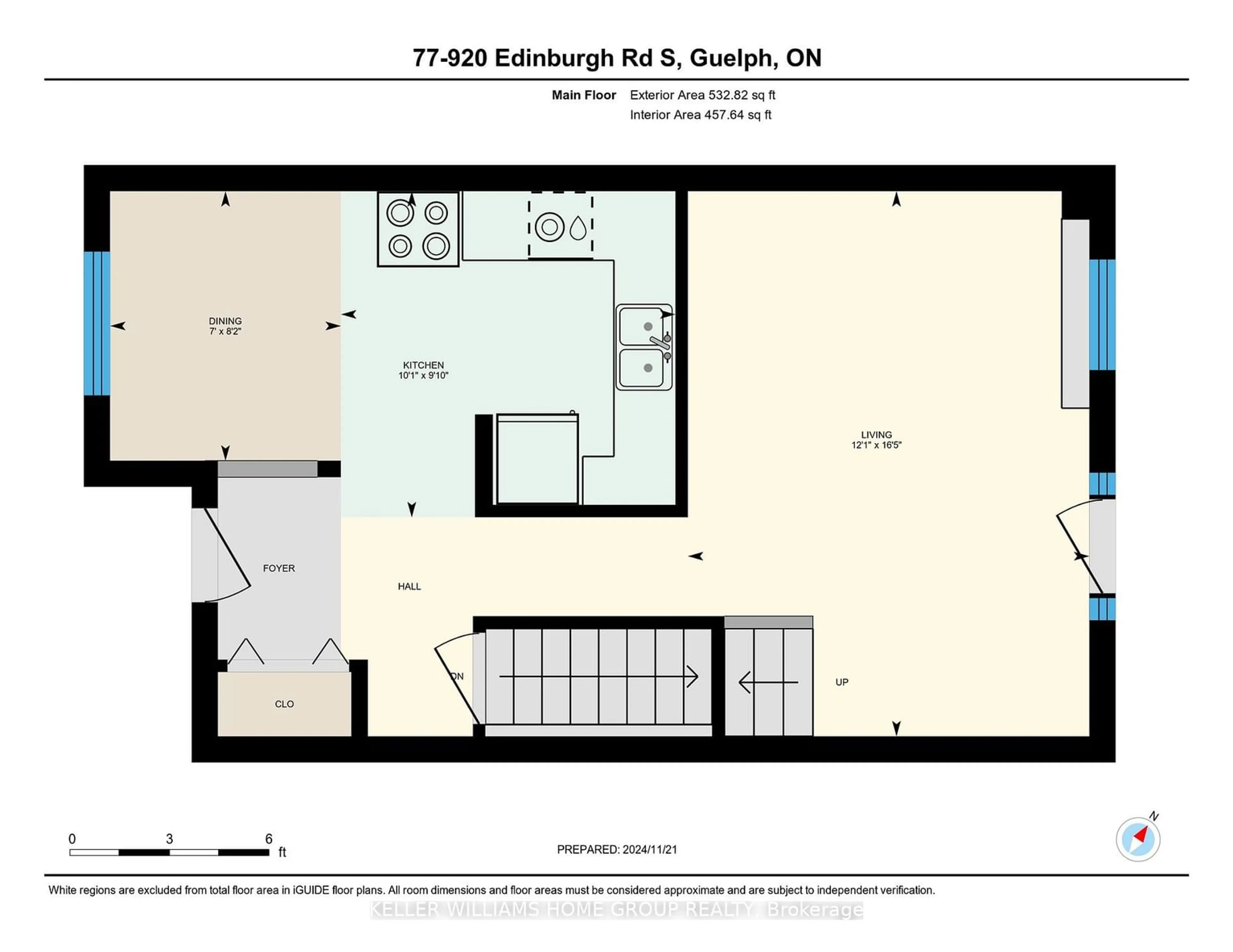 Floor plan for 920 Edinburgh Rd #77, Guelph Ontario N1G 5C5