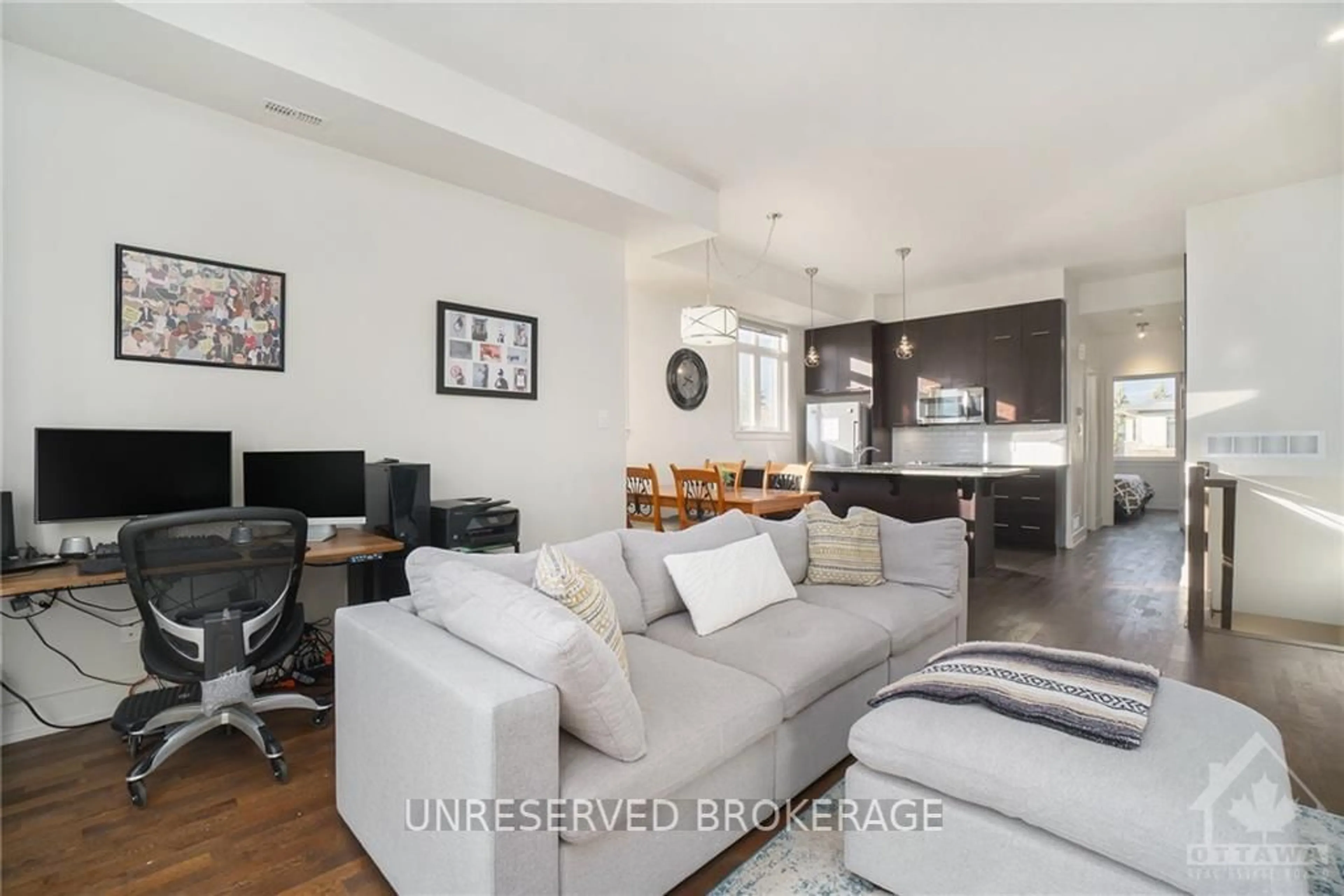 Living room, wood floors for 45 Bergeron, Orleans - Convent Glen and Area Ontario K1C 0C1