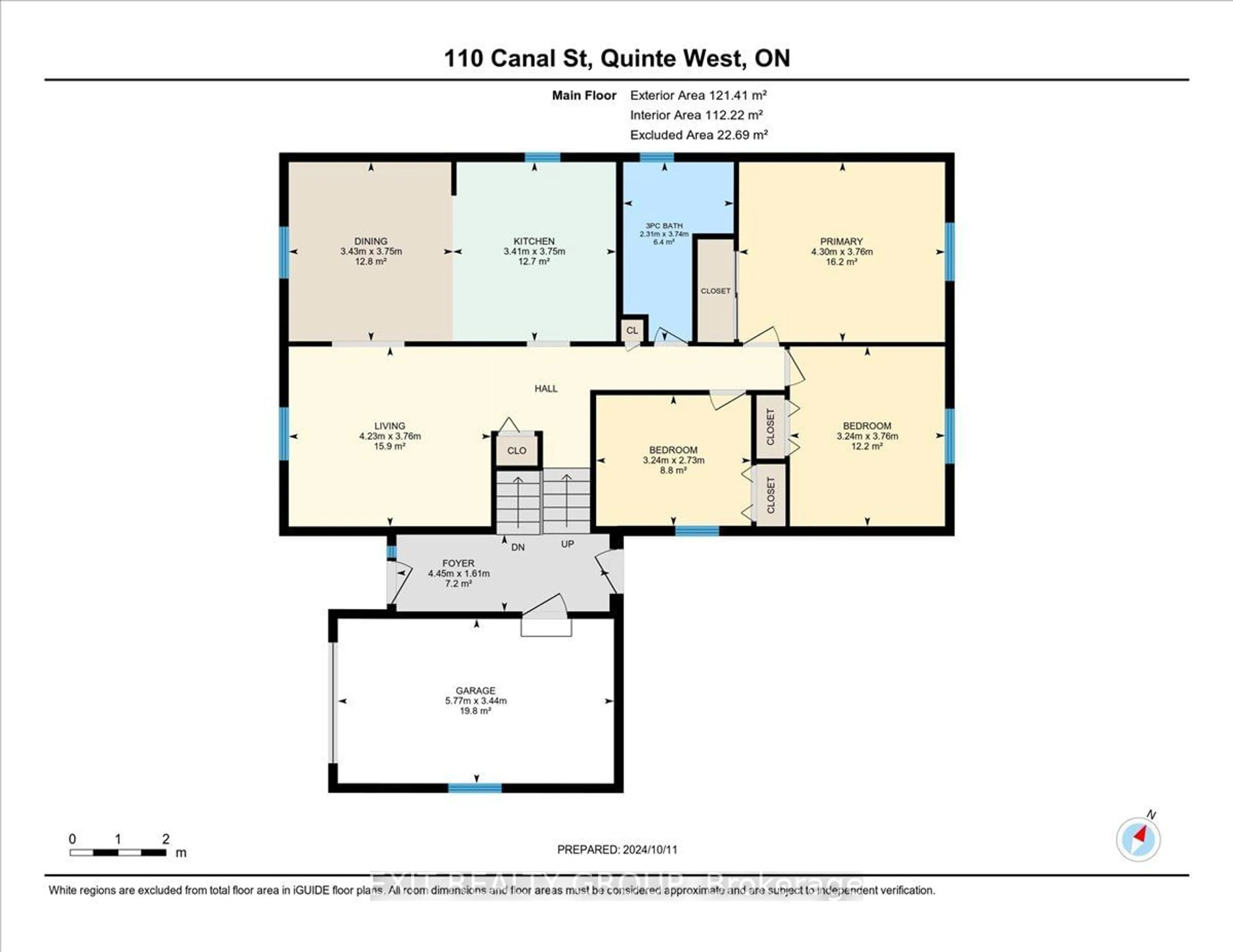 Floor plan for 110 Canal St, Quinte West Ontario K8V 4K7