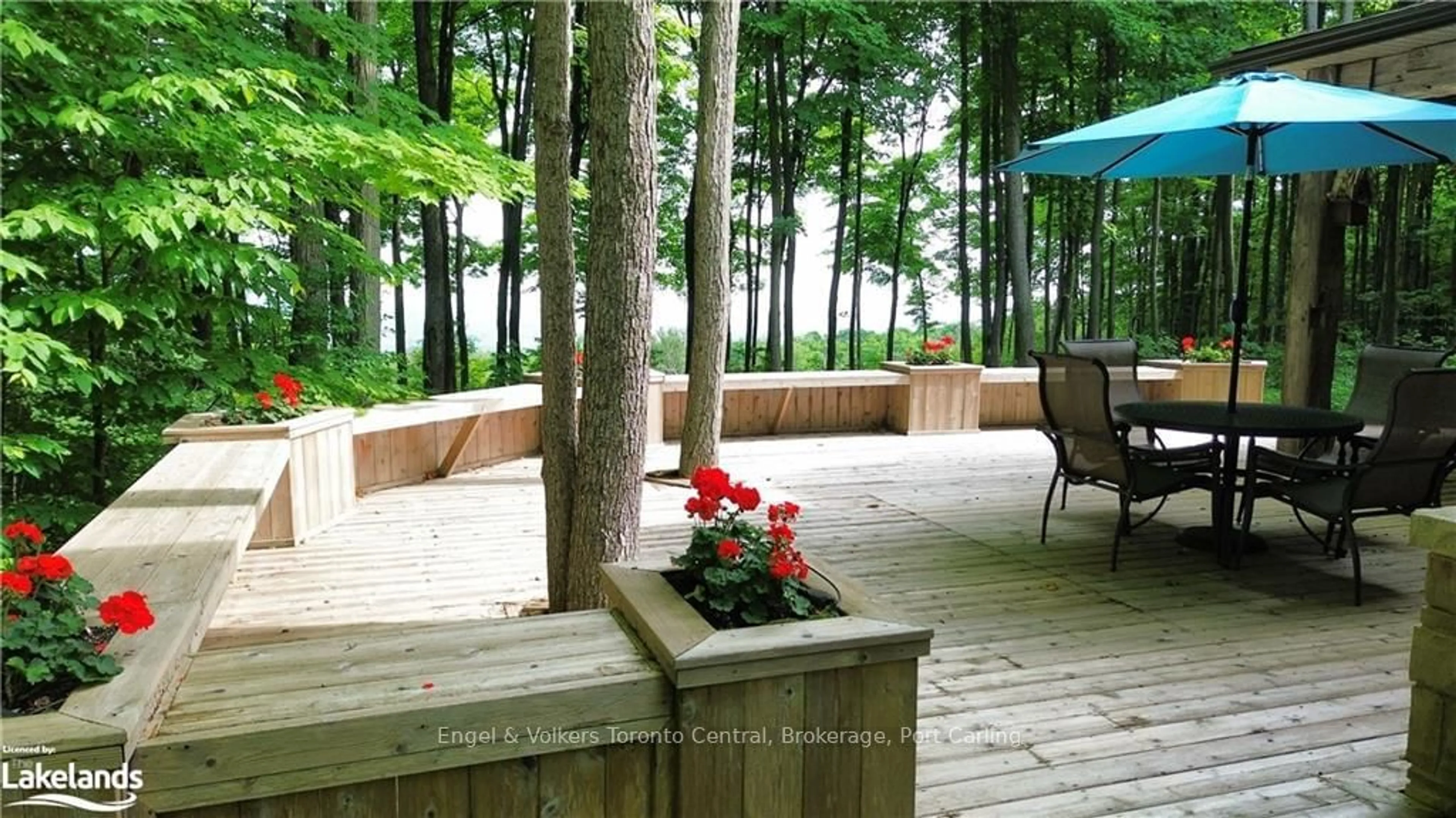 Patio, the fenced backyard for 177 OSPREY HEIGHTS Rd, Grey Highlands Ontario N0C 1M0