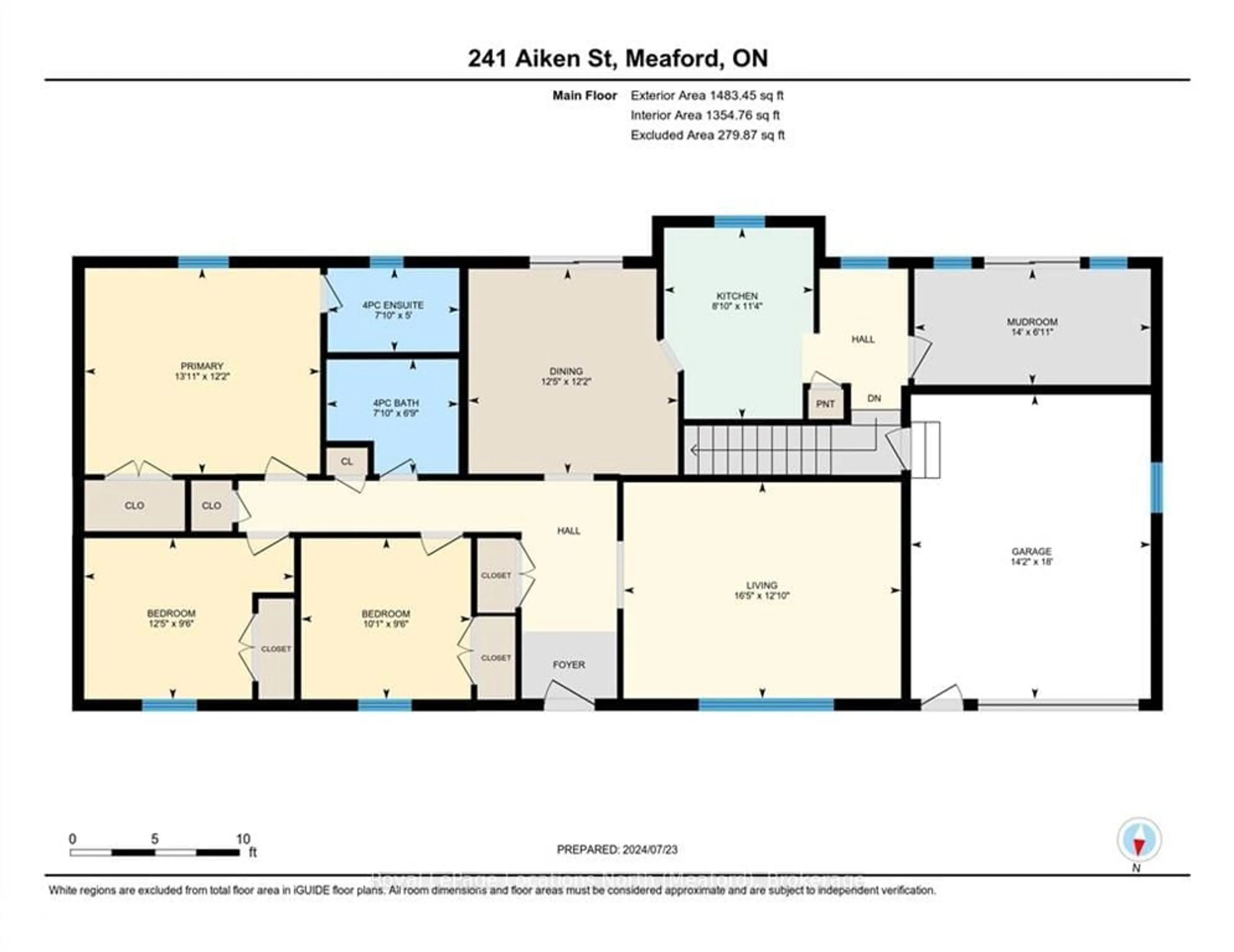 Floor plan for 241 AIKEN St, Meaford Ontario N4L 1A9