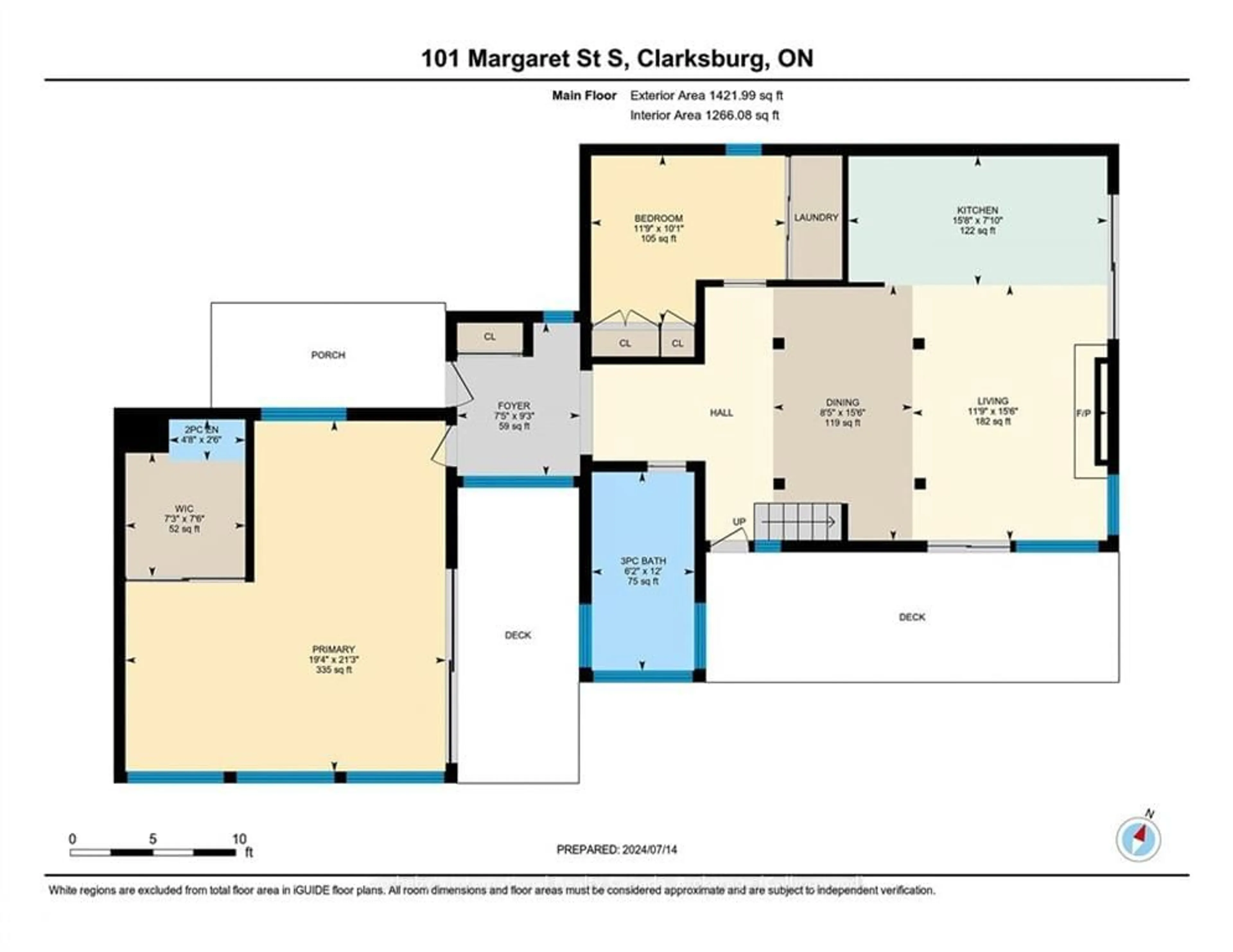 Floor plan for 101 MARGARET St, Blue Mountains Ontario N0H 1J0