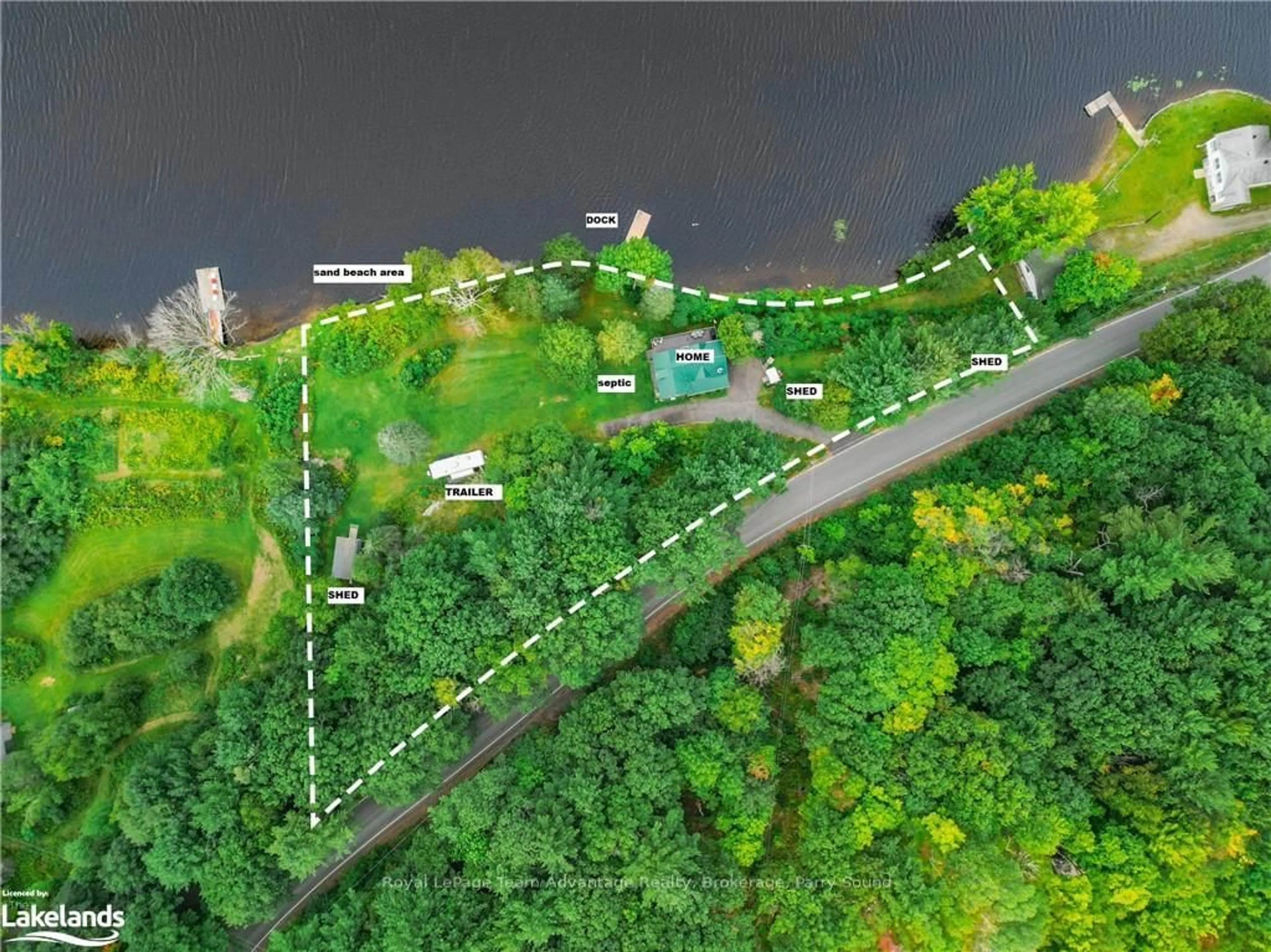 Picture of a map for 27 BURNSIDE BRIDGE Rd, McDougall Ontario P2A 2W9