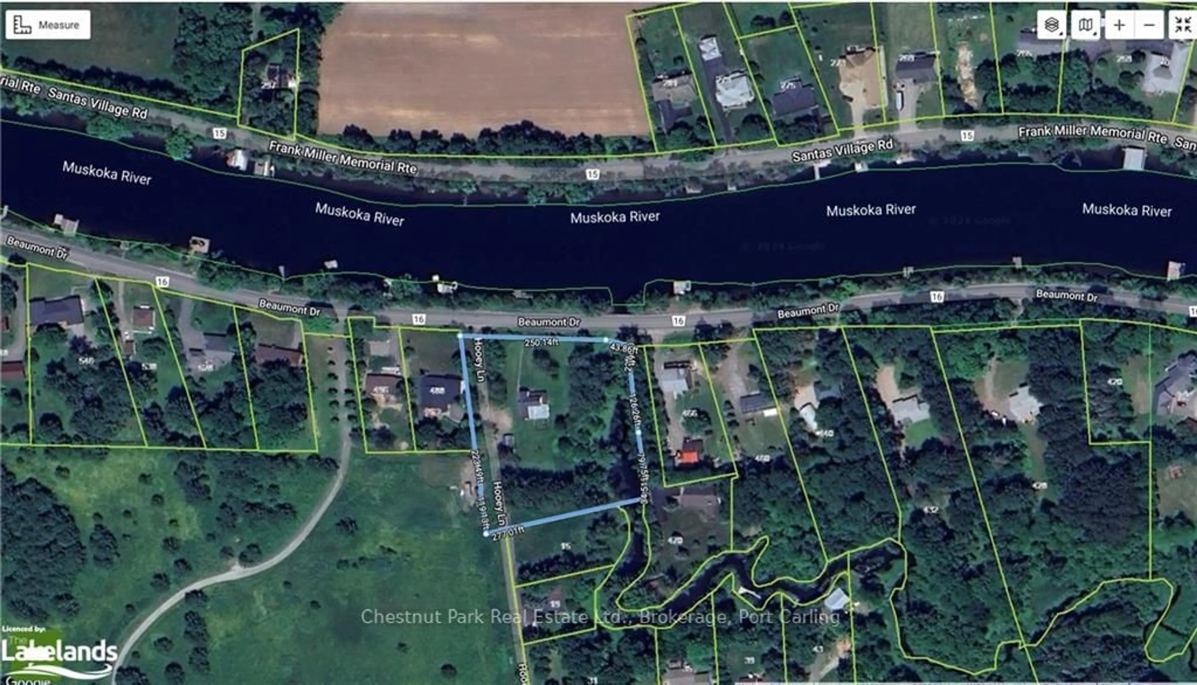 Picture of a map for 484 BEAUMONT Dr, Bracebridge Ontario P1L 1X2