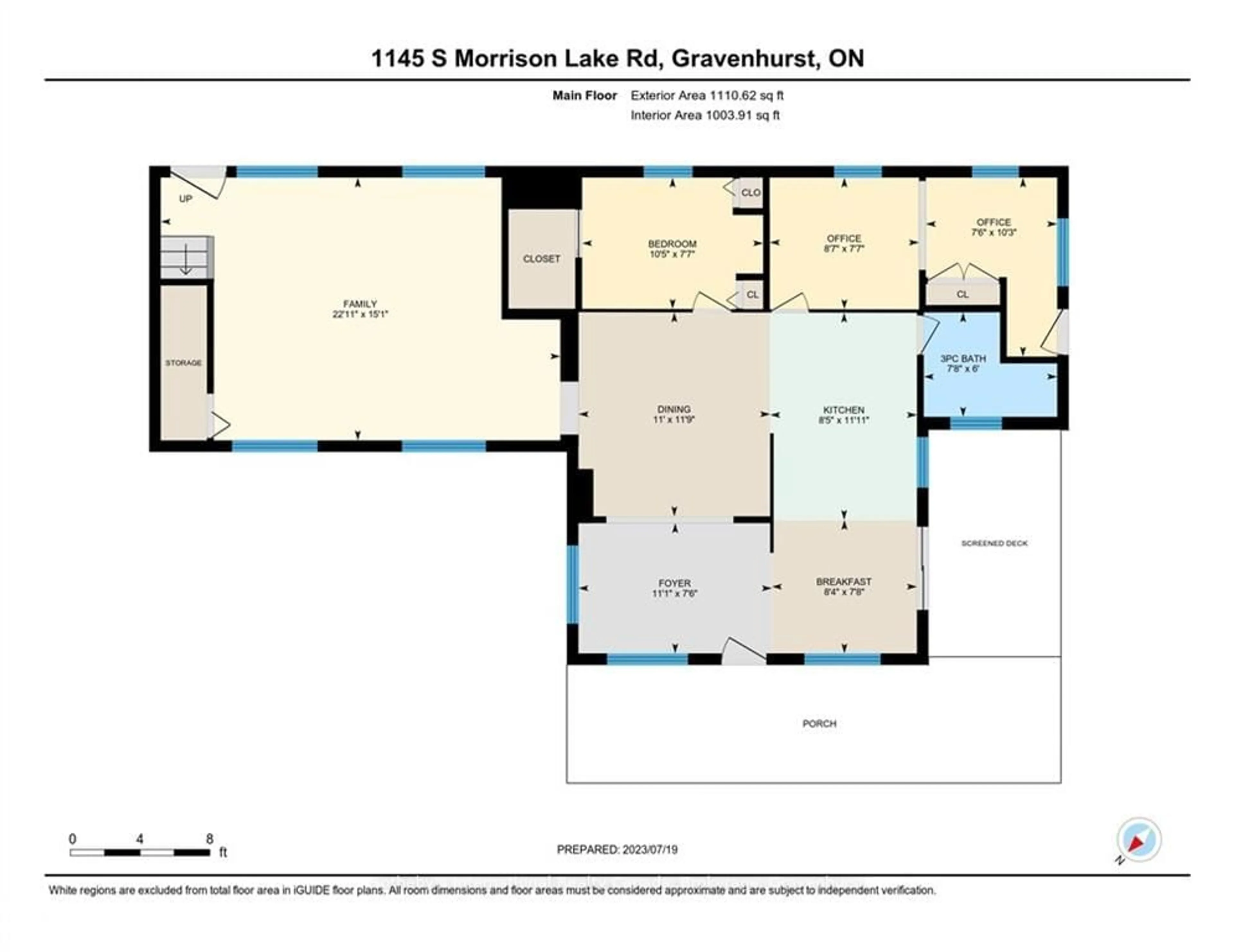 Floor plan for 1145 SOUTH MORRISON LAKE Rd, Gravenhurst Ontario P0E 1G0