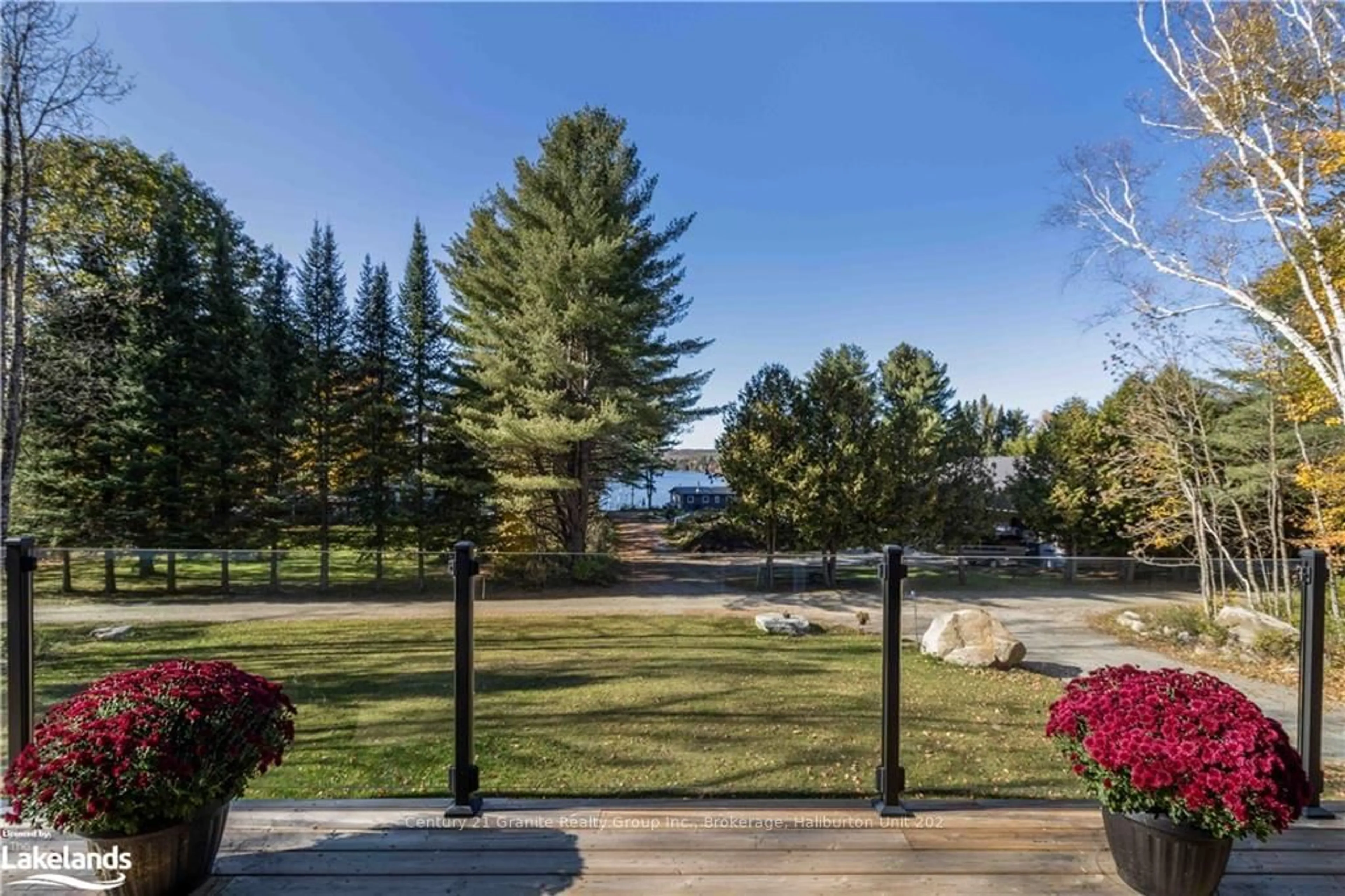 Patio, the fenced backyard for 1076 PROVIDENCE Dr, Algonquin Highlands Ontario K0M 1S0