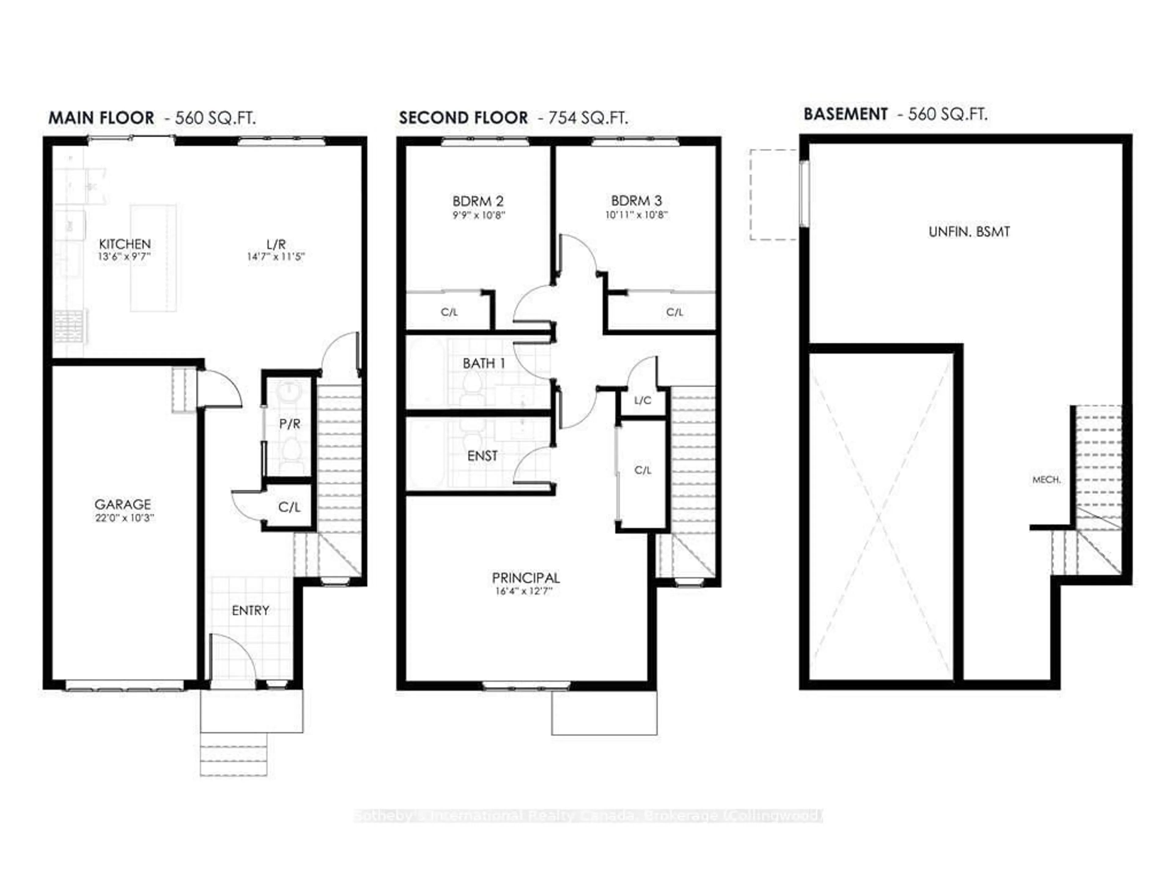 Floor plan for 170 EQUALITY Dr, Meaford Ontario N0H 1V0