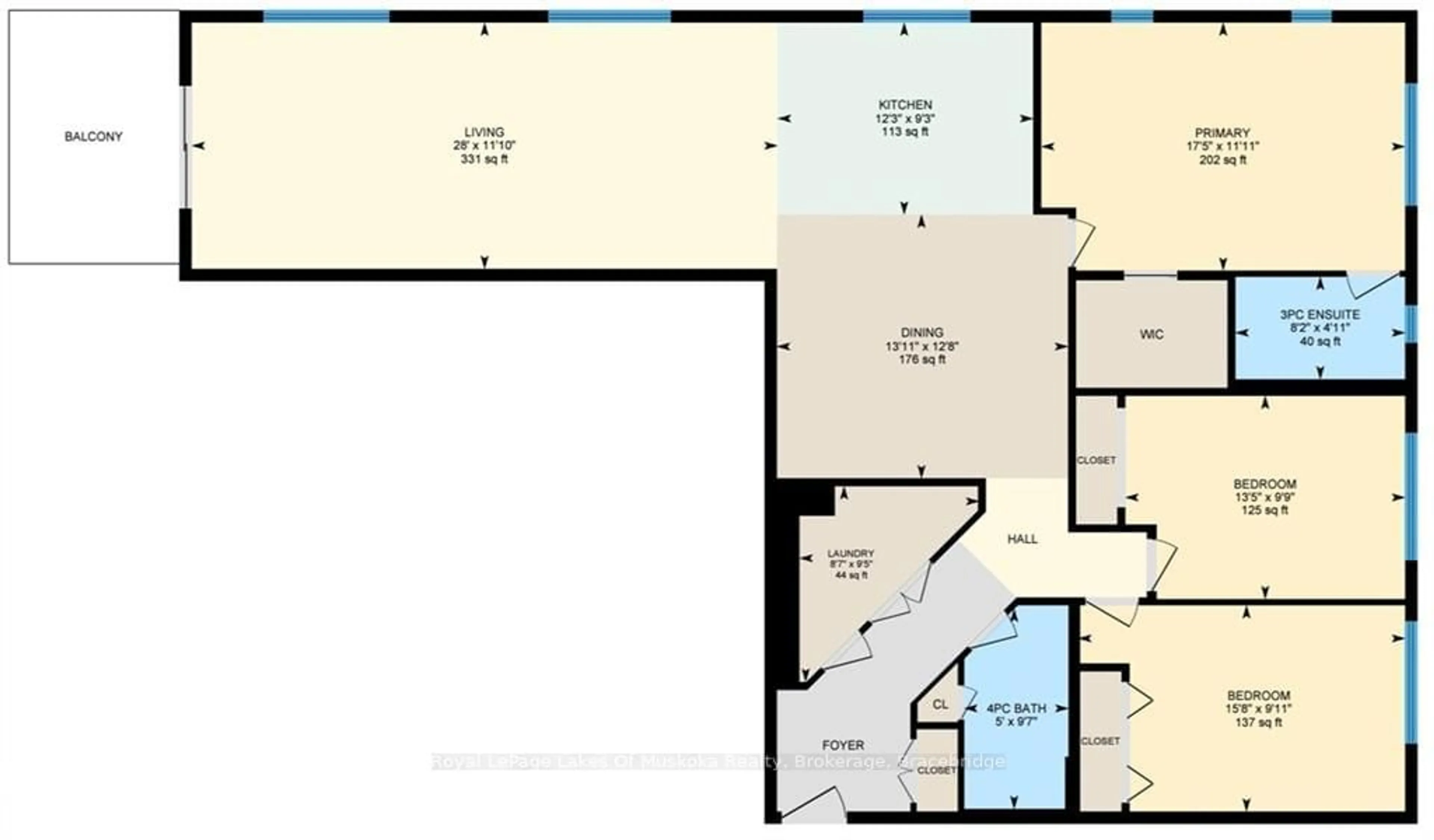 Floor plan for 24 ONTARIO St #201, Bracebridge Ontario P1L 2H5