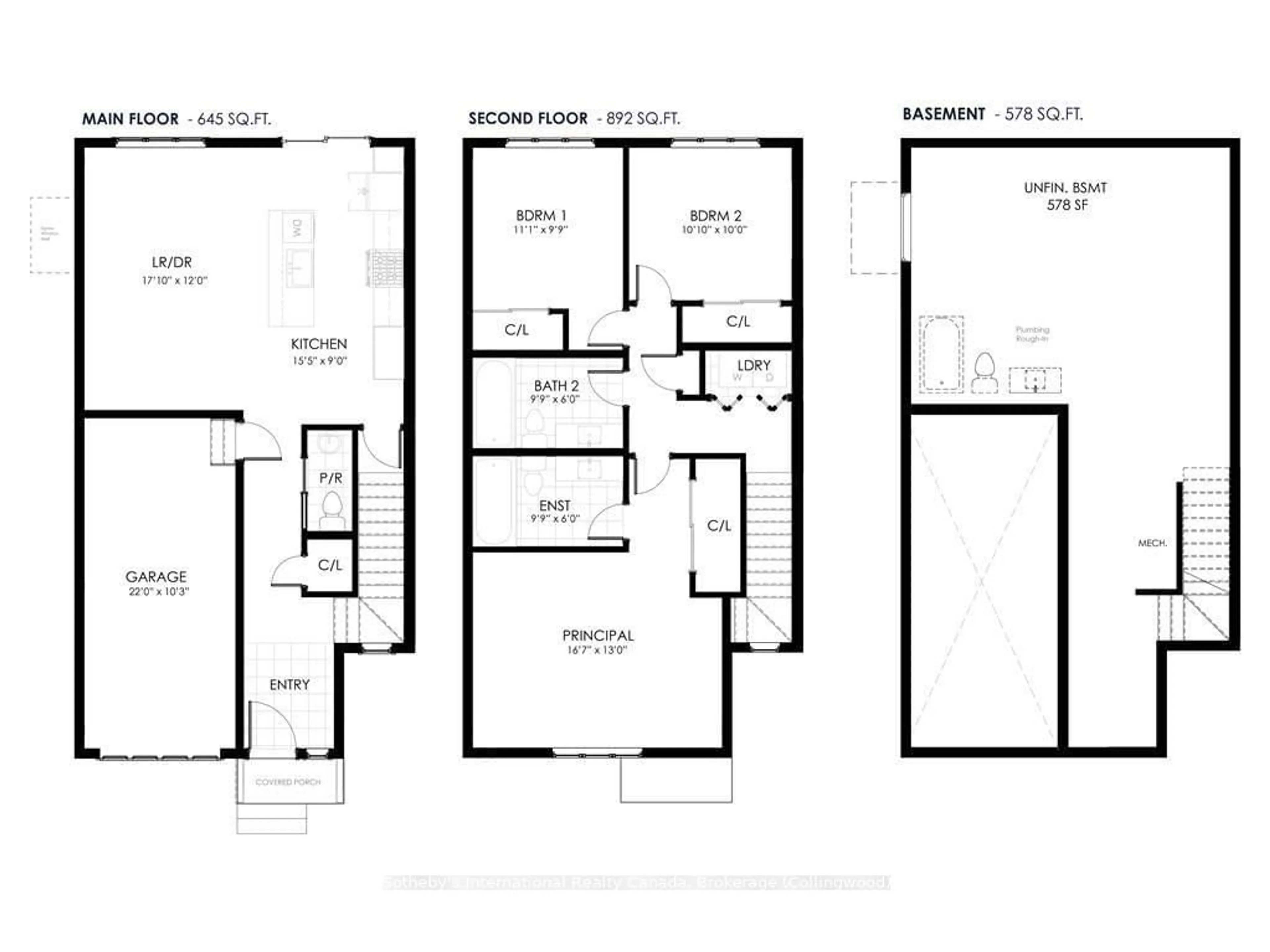 Floor plan for 168 EQUALITY Dr, Meaford Ontario N0H 0B5