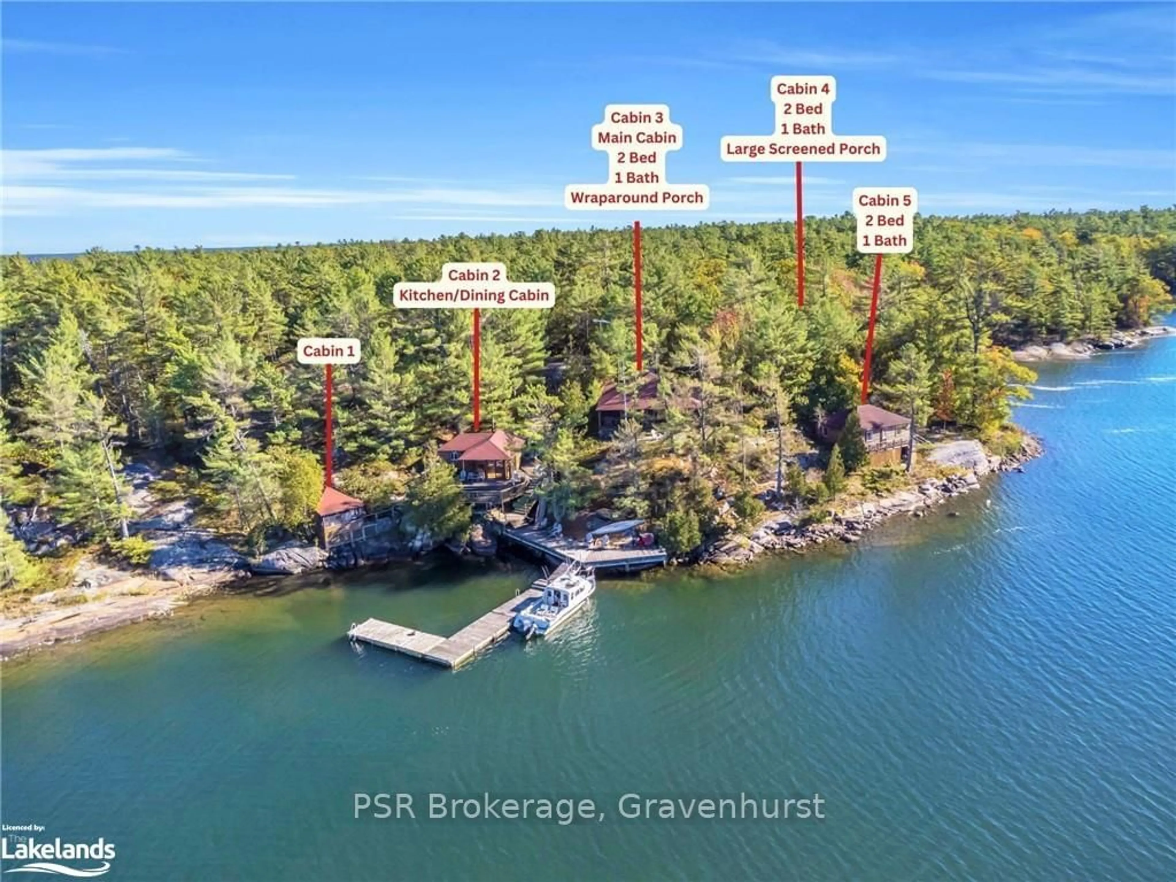 A pic from exterior of the house or condo, lake for 9 A30, The Archipelago Ontario P0G 1K0