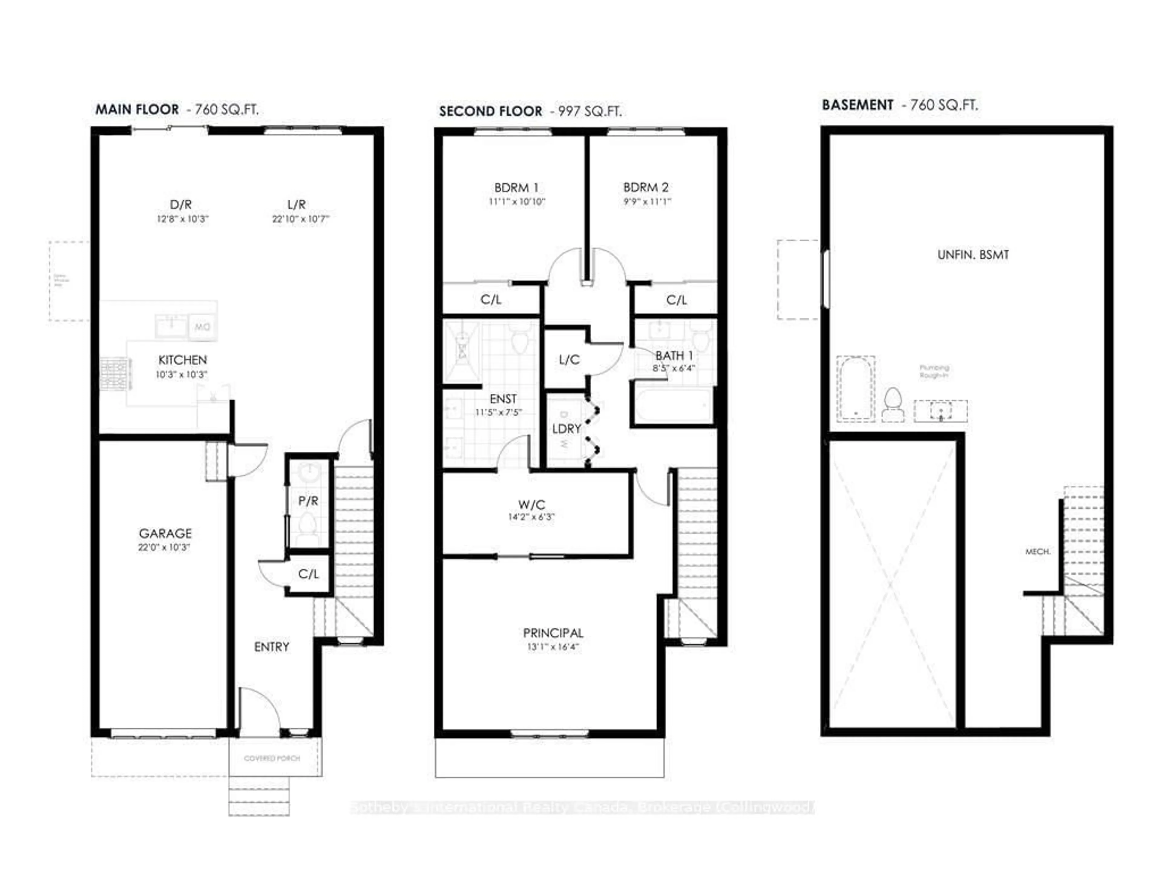 Floor plan for 166 EQUALITY Dr, Meaford Ontario N0H 0B5