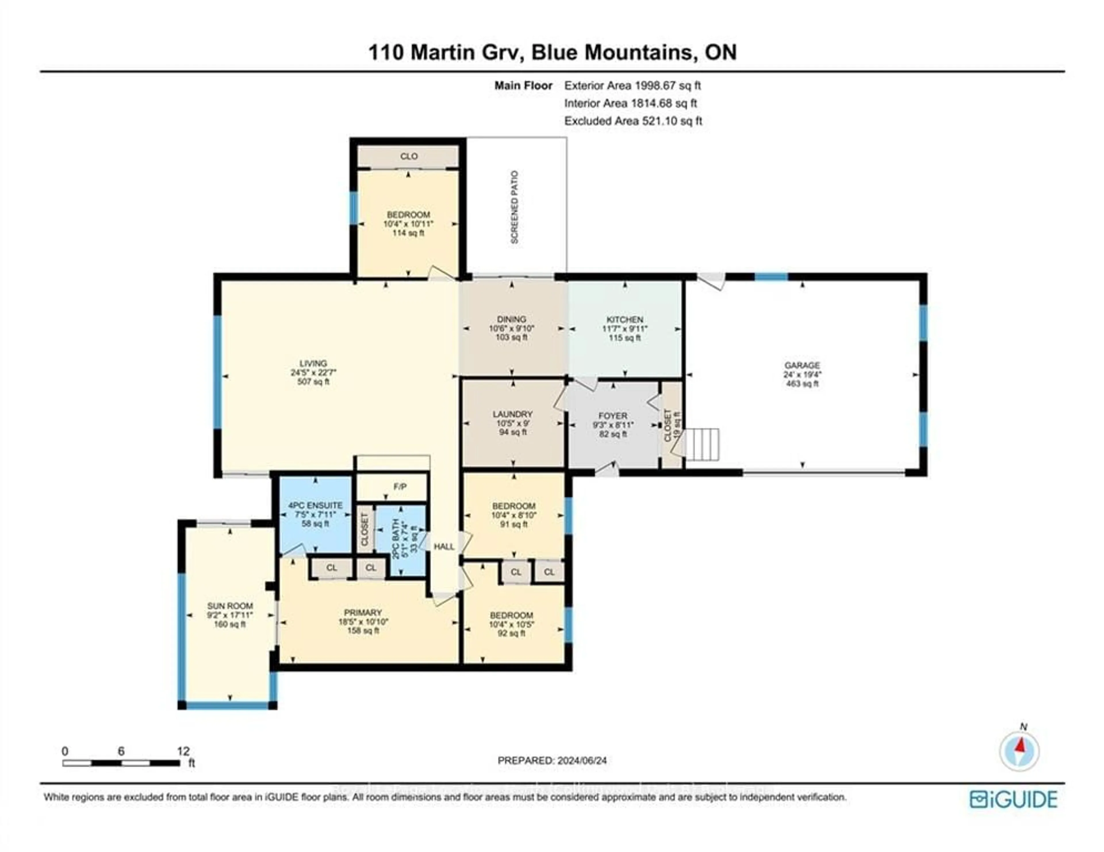 Floor plan for 110 MARTIN Grve, Blue Mountains Ontario L9Y 0N5