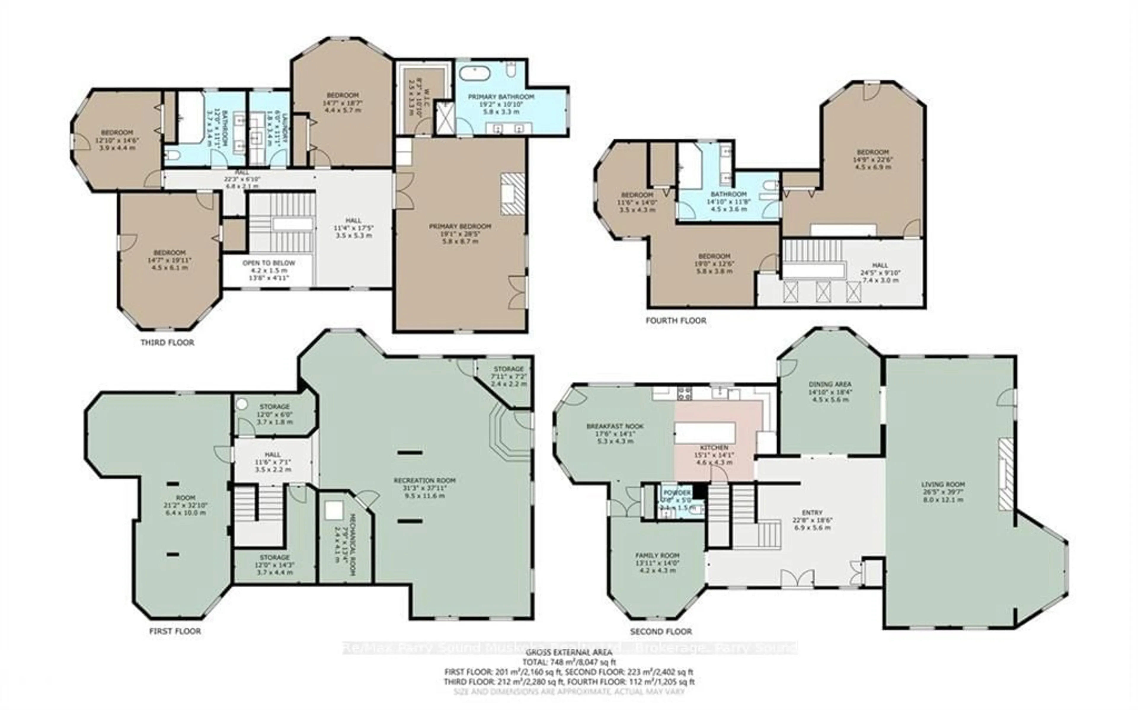 Floor plan for 14-16 KNOWLES Cres, Seguin Ontario P0C 1J0