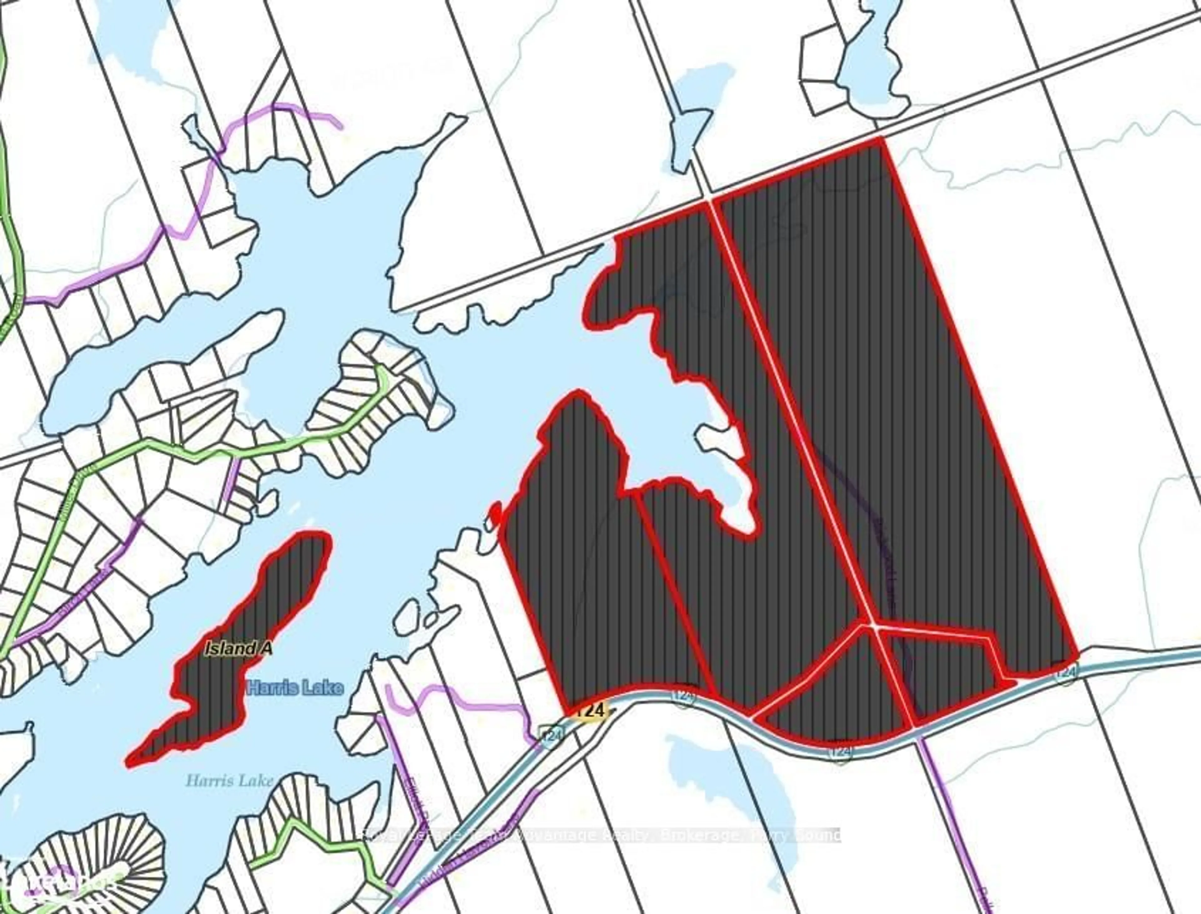 Picture of a map for 53 BIRDWOOD Dr, McDougall Ontario P2A 2W7